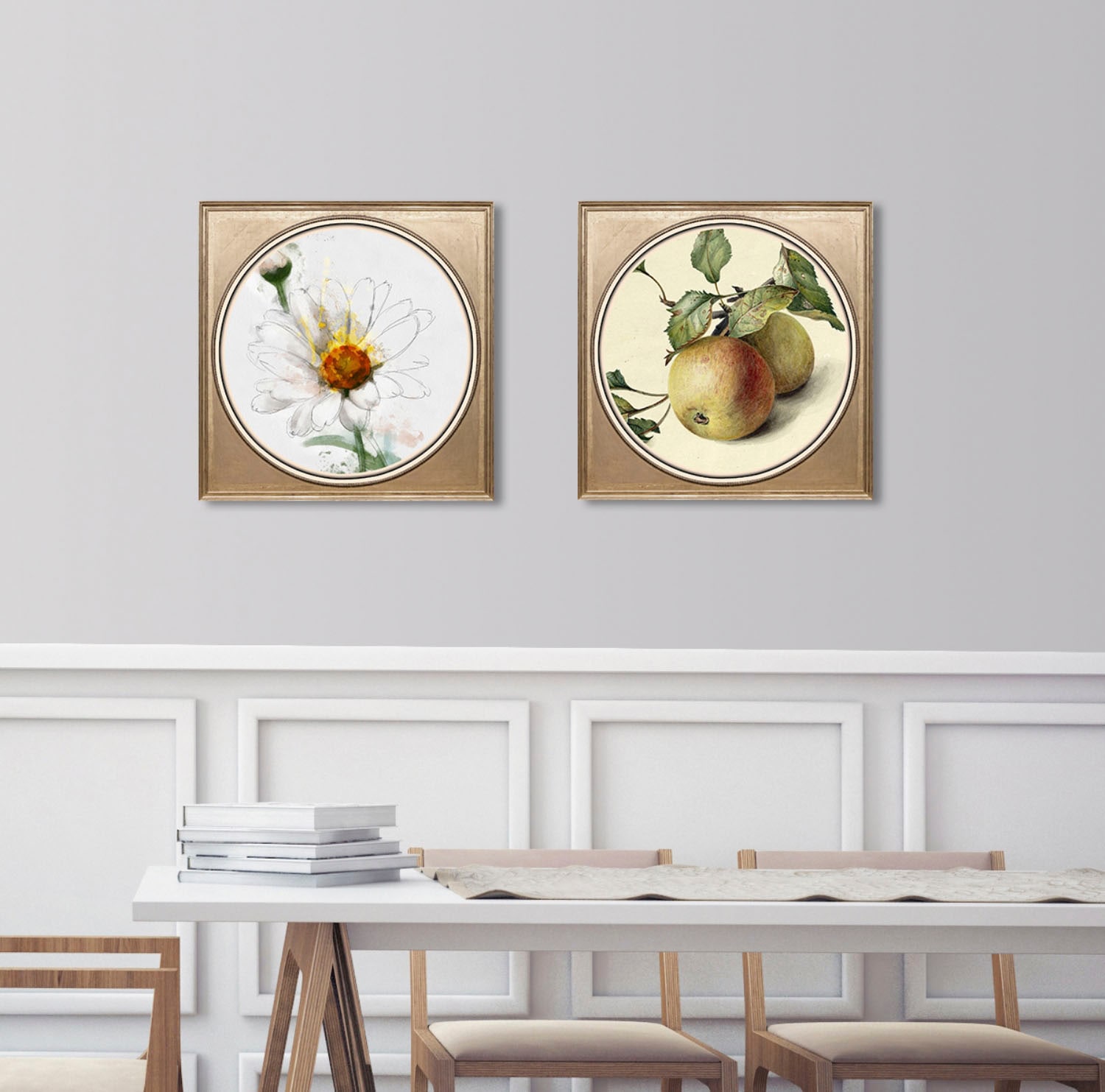 queence Acrylglasbild »Apfel«, Obst-Gemälde-Kunst-Obst Bilder, Fine Art-Print in Galeriequalität