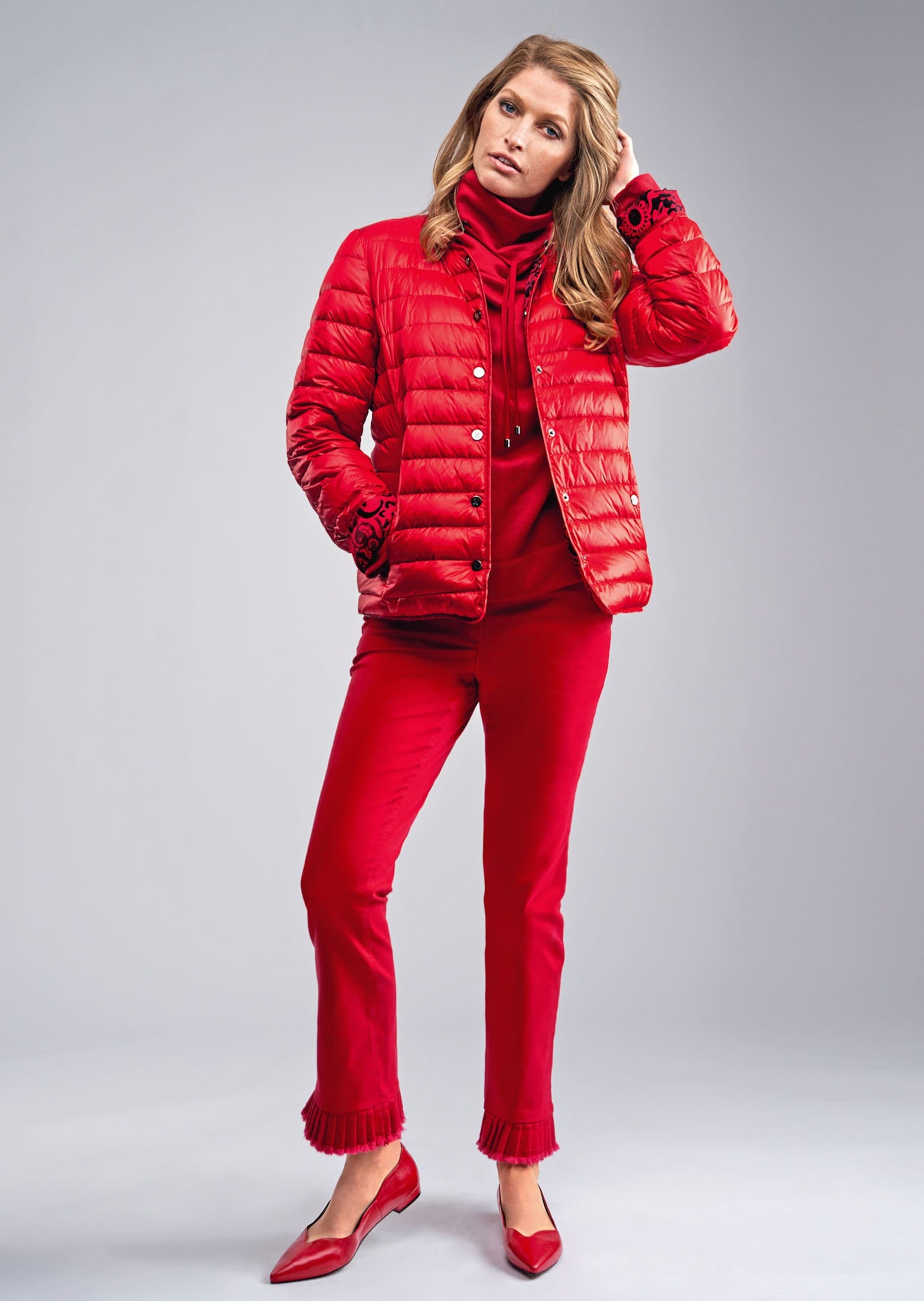 MADELEINE Regular-fit-Jeans »Jeans Jeans mit Plissee-Saum«