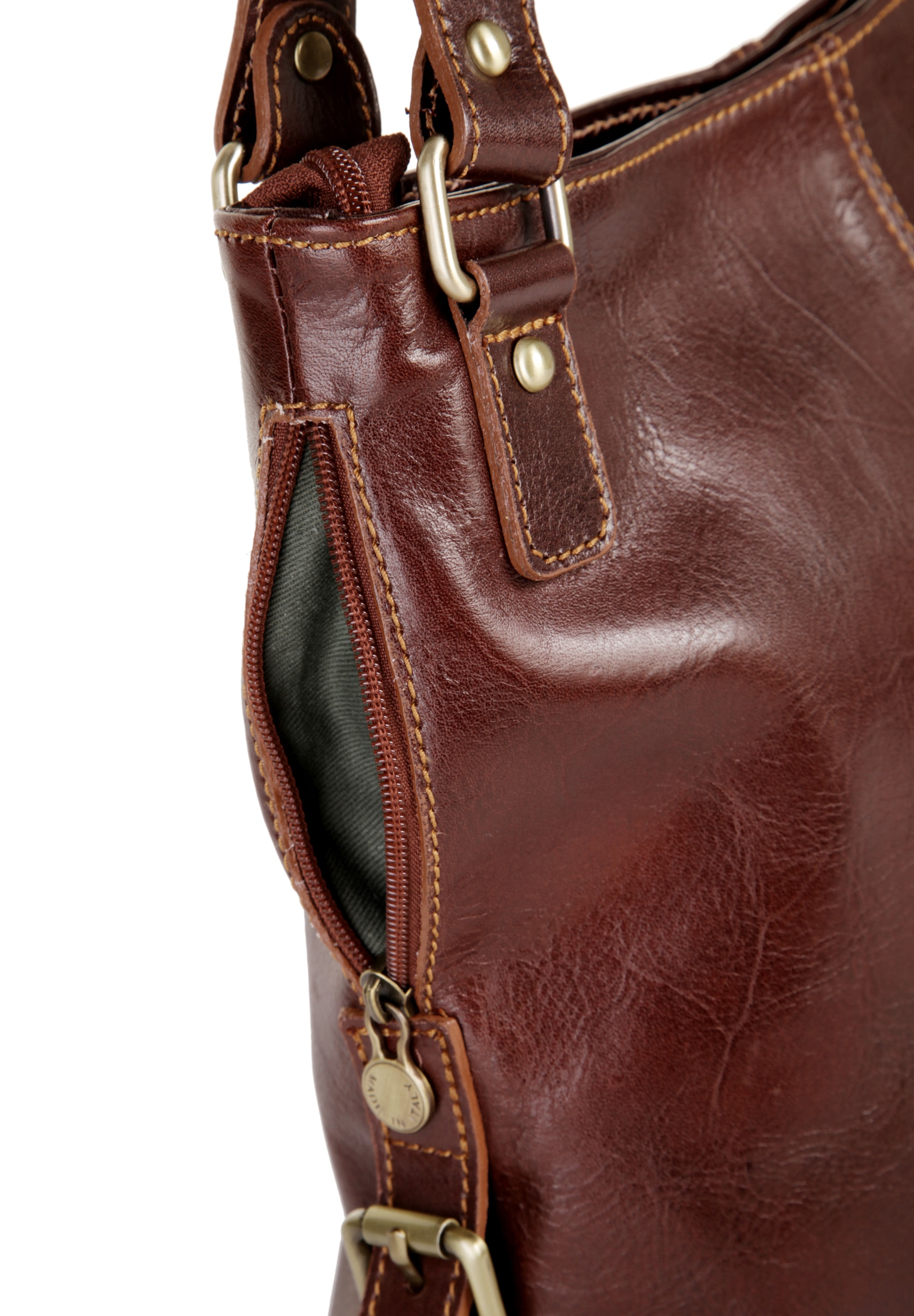Piké Shopper, echt Leder, Made in Italy