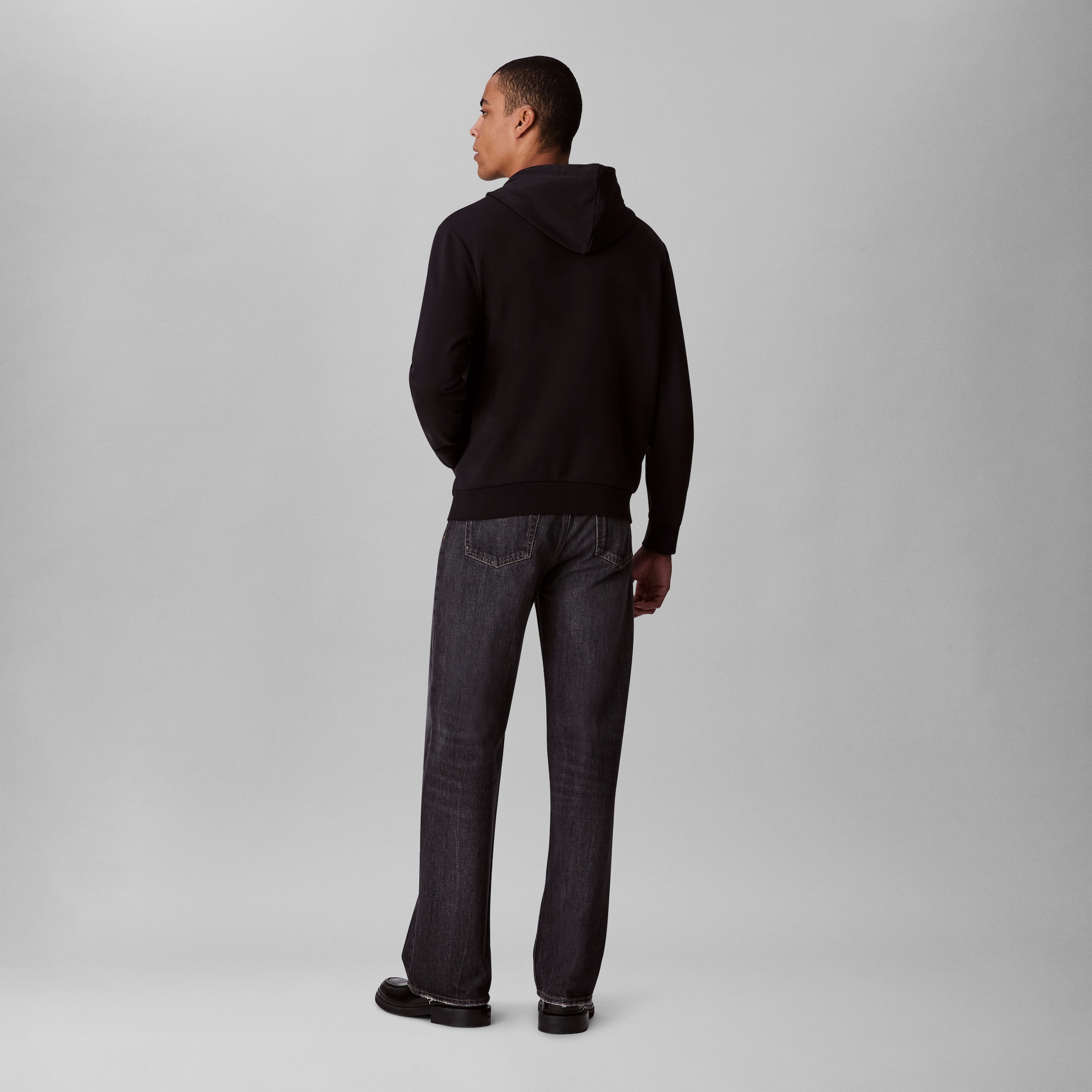 Calvin Klein Kapuzensweatshirt »LS E 350TRRY SP CK B«, Mit Rundhalsausschnitt