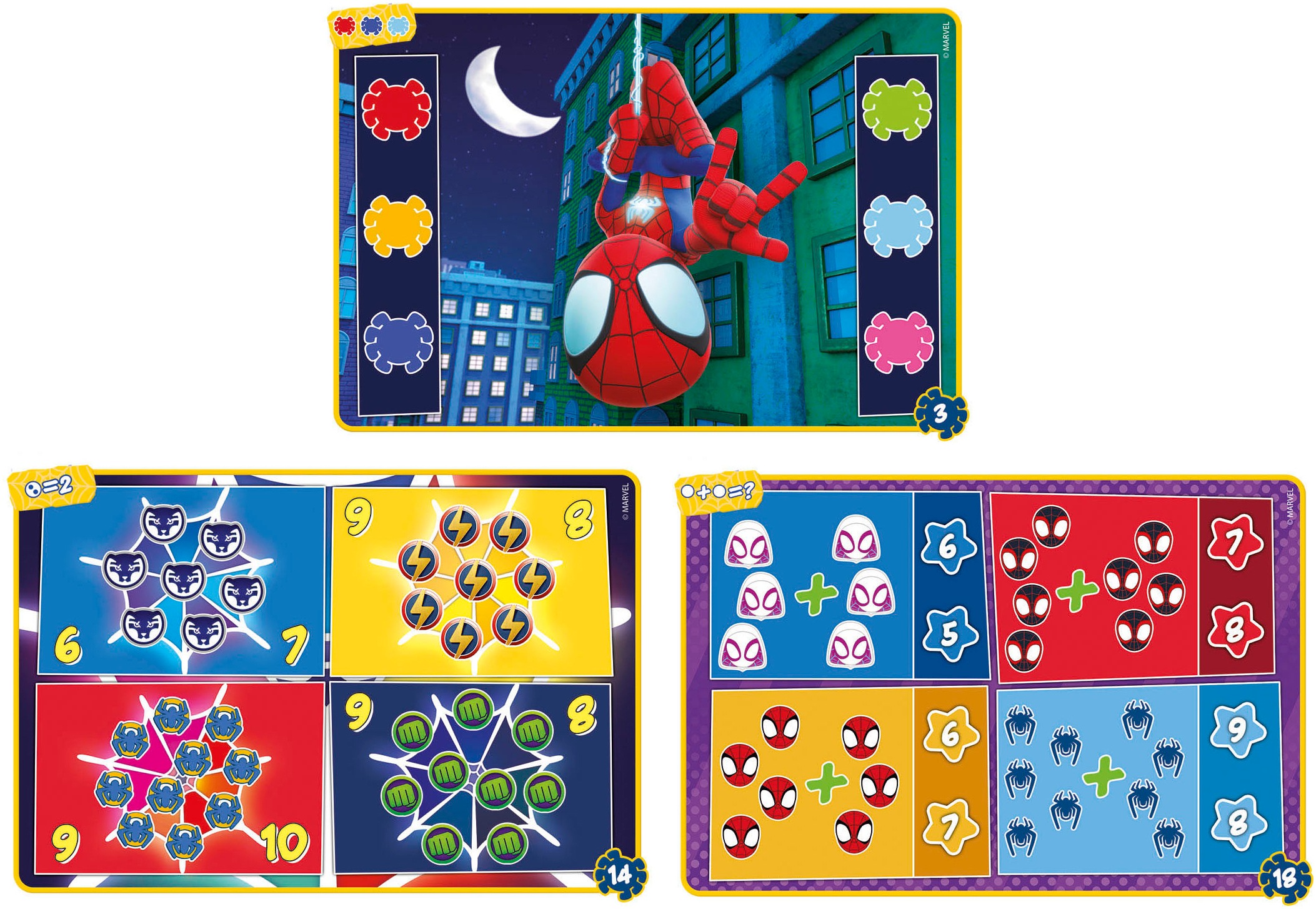 Clementoni® Spiel »Spidey und seine Superfreunde, E-Lektor Quiz Travel«, Made in Europe