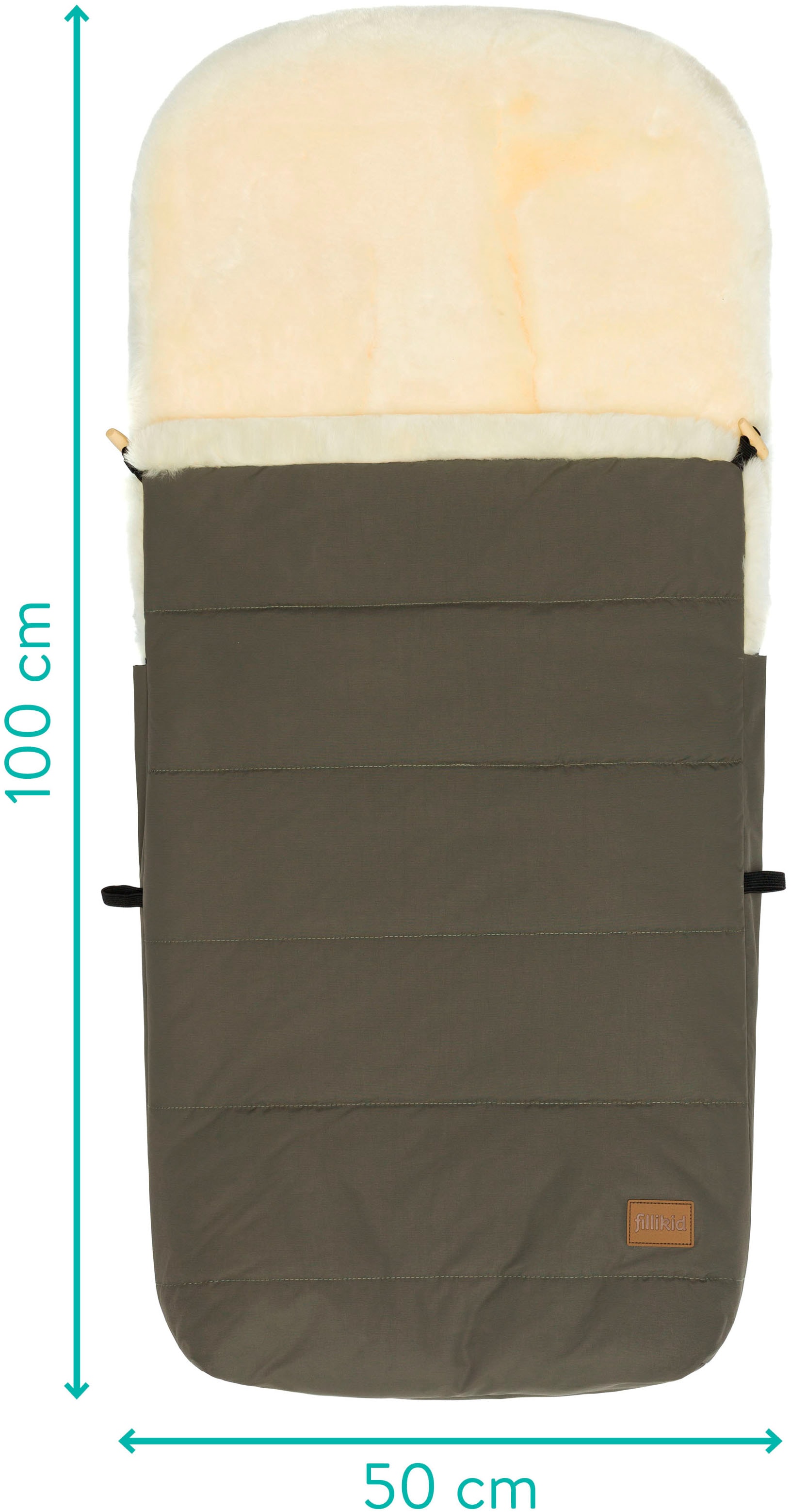 Fillikid Fußsack »Bernina Lammfell, Winterfußsack«