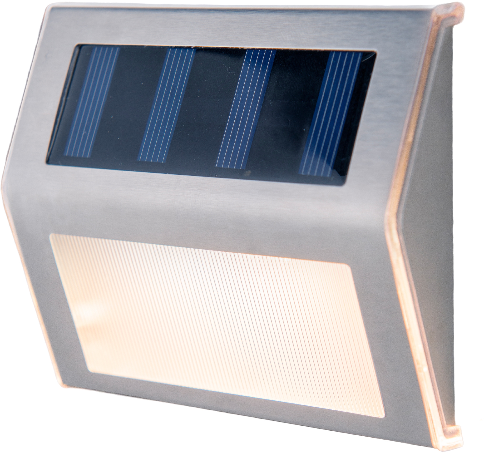 näve LED Solarleuchte »Outoor Lights«, 1 flammig-flammig, 4er LED Solarleuchten,incl. 5x LED´s / 0,06W, metall-blank, warmweiß