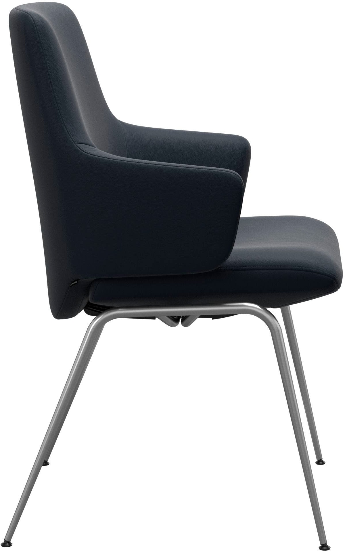 Stressless® Polsterstuhl »Laurel«, Leder PALOMA, Low Back mit Armlehne, Größe L, mit Beinen aus Stahl in Chrom matt
