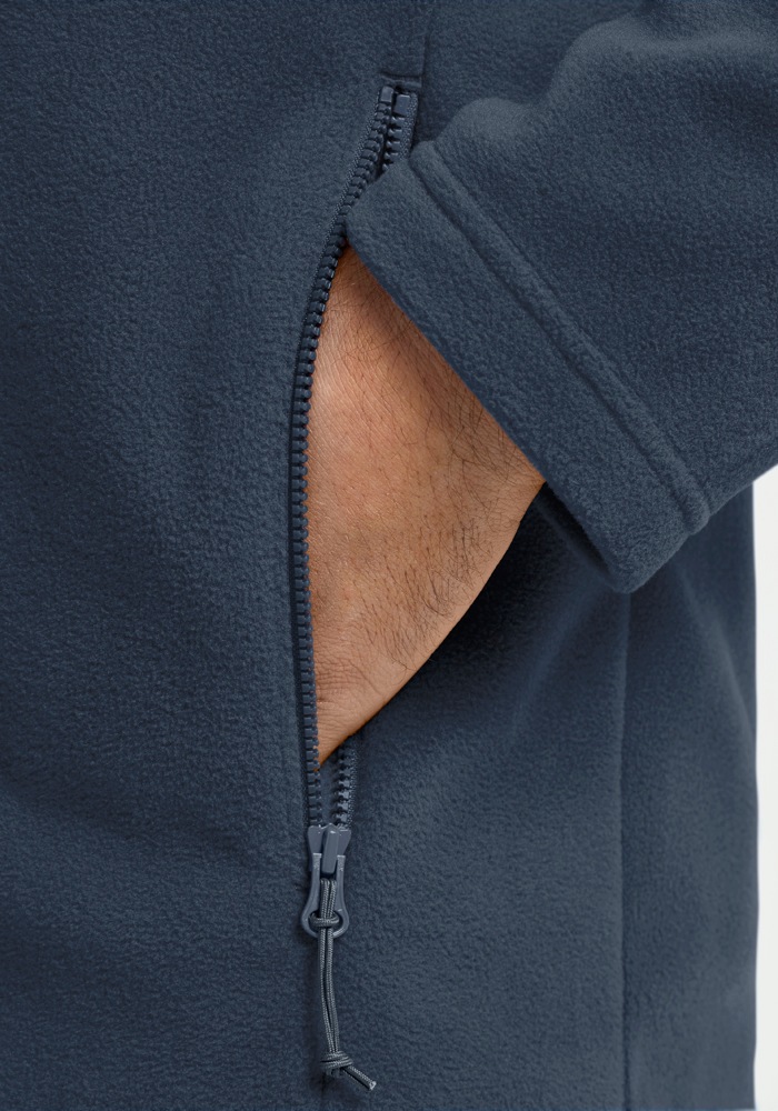 Jack Wolfskin Fleecejacke »TAUNUS 100 FZ M« Winddicht, atmungsaktiv, Übergangsjacke
