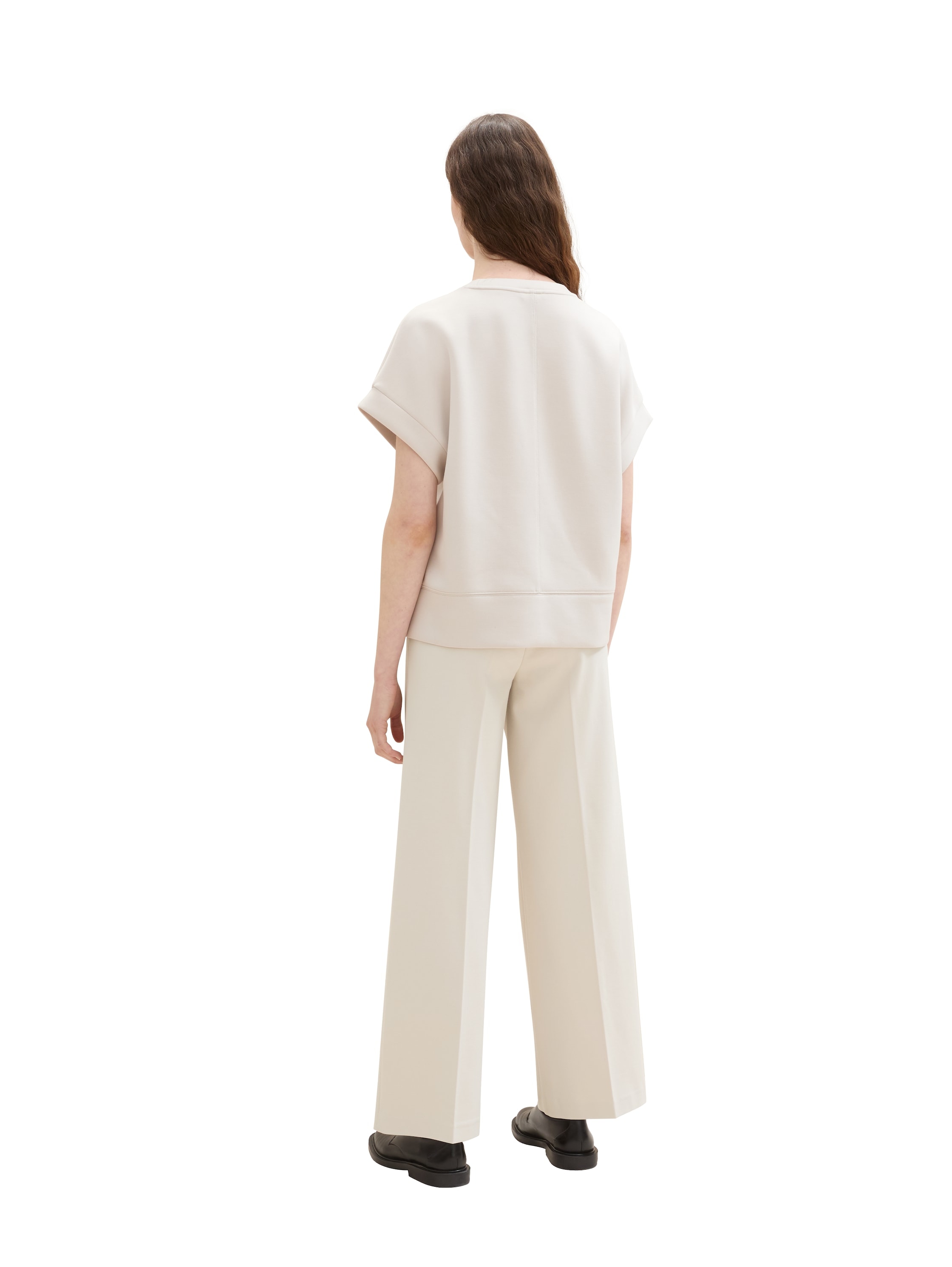 TOM TAILOR Jerseyhose, Wide Leg mit Taschen