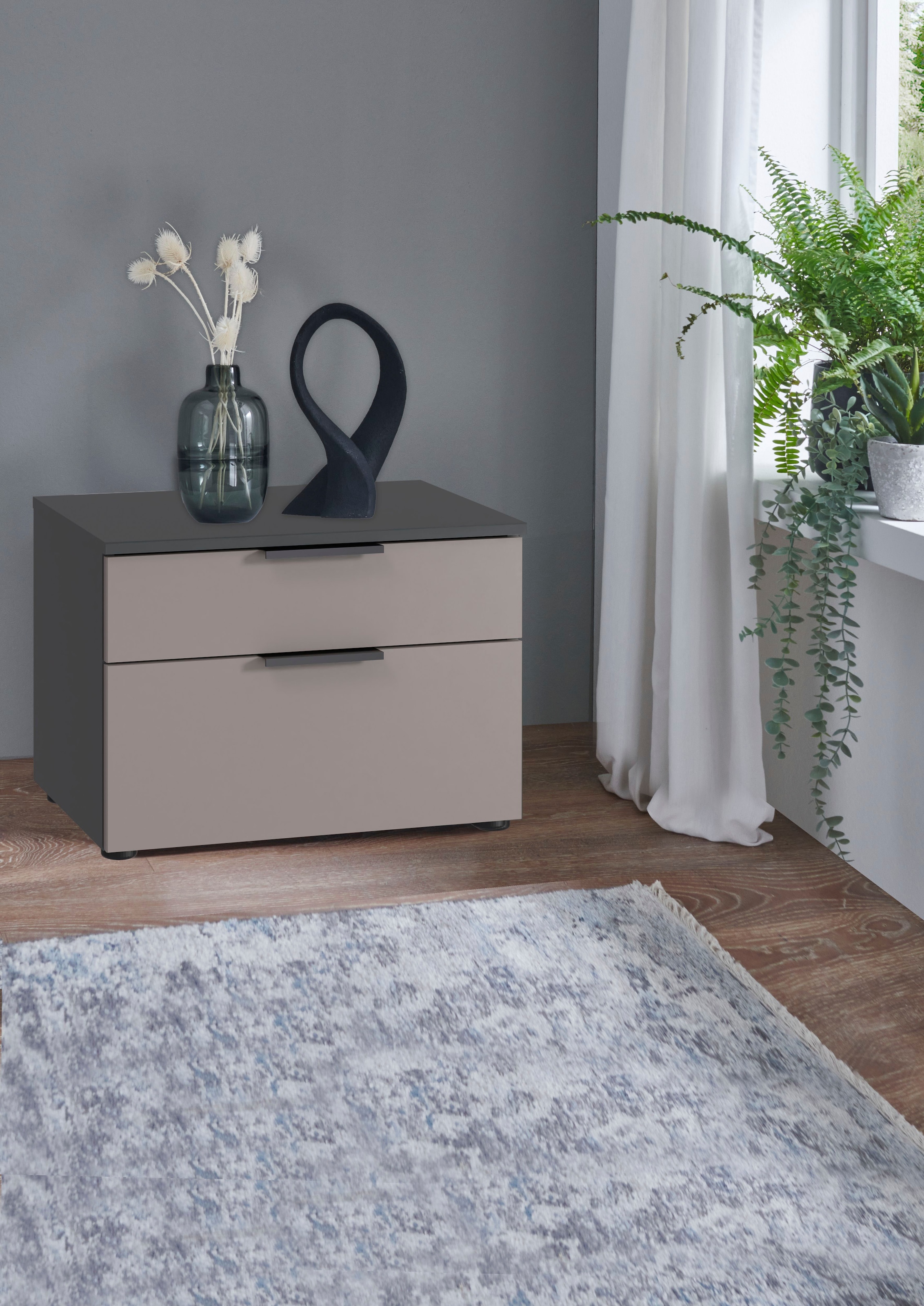 Wimex Nachtkommode »Oxford by fresh to go, mit Schubladen, in 2 Größen« 54cm breit,41cm tief, wahlweise in 2 Höhen,  Mit Soft-close Beschlägen