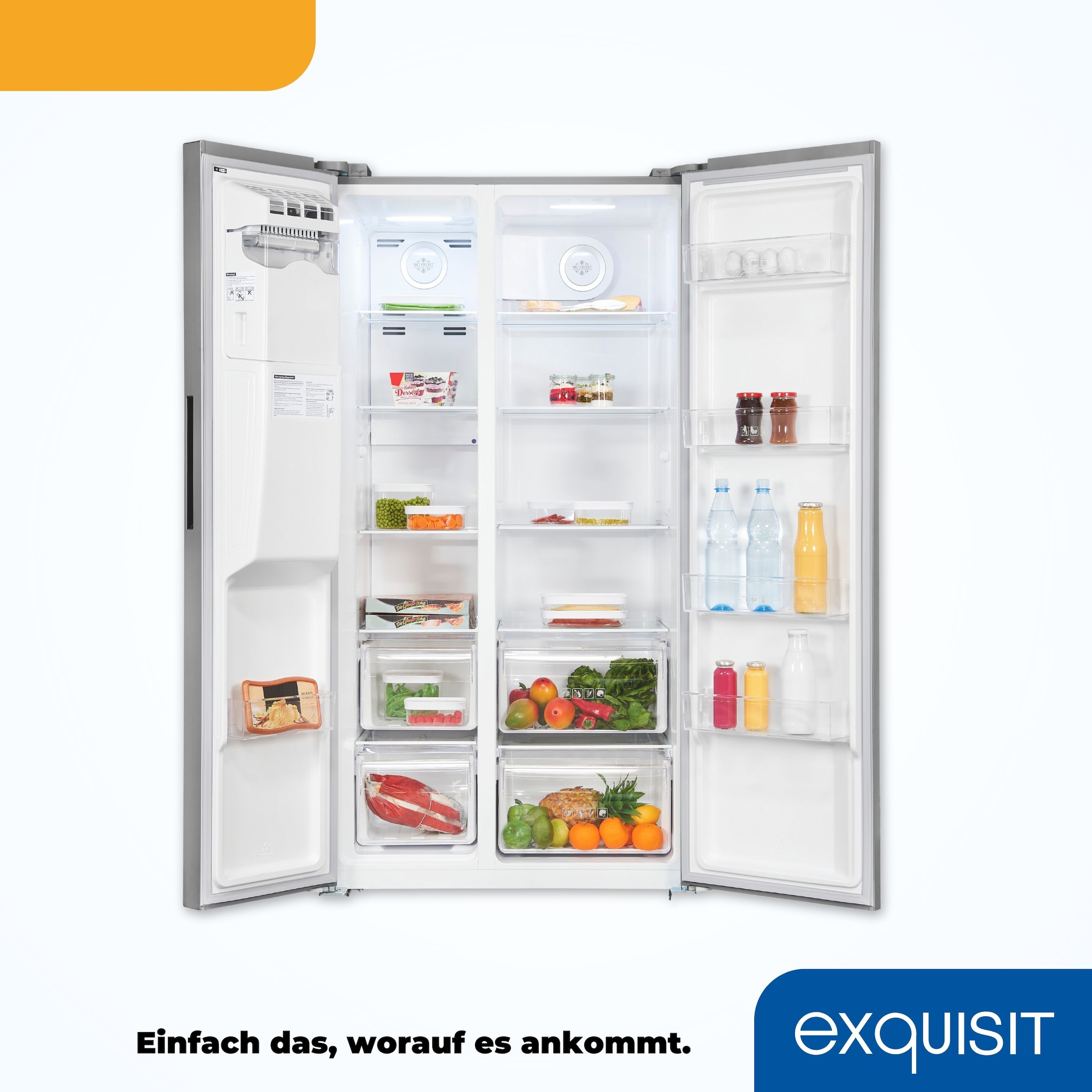 exquisit Side-by-Side »SBS520-CF-040E inoxlook«