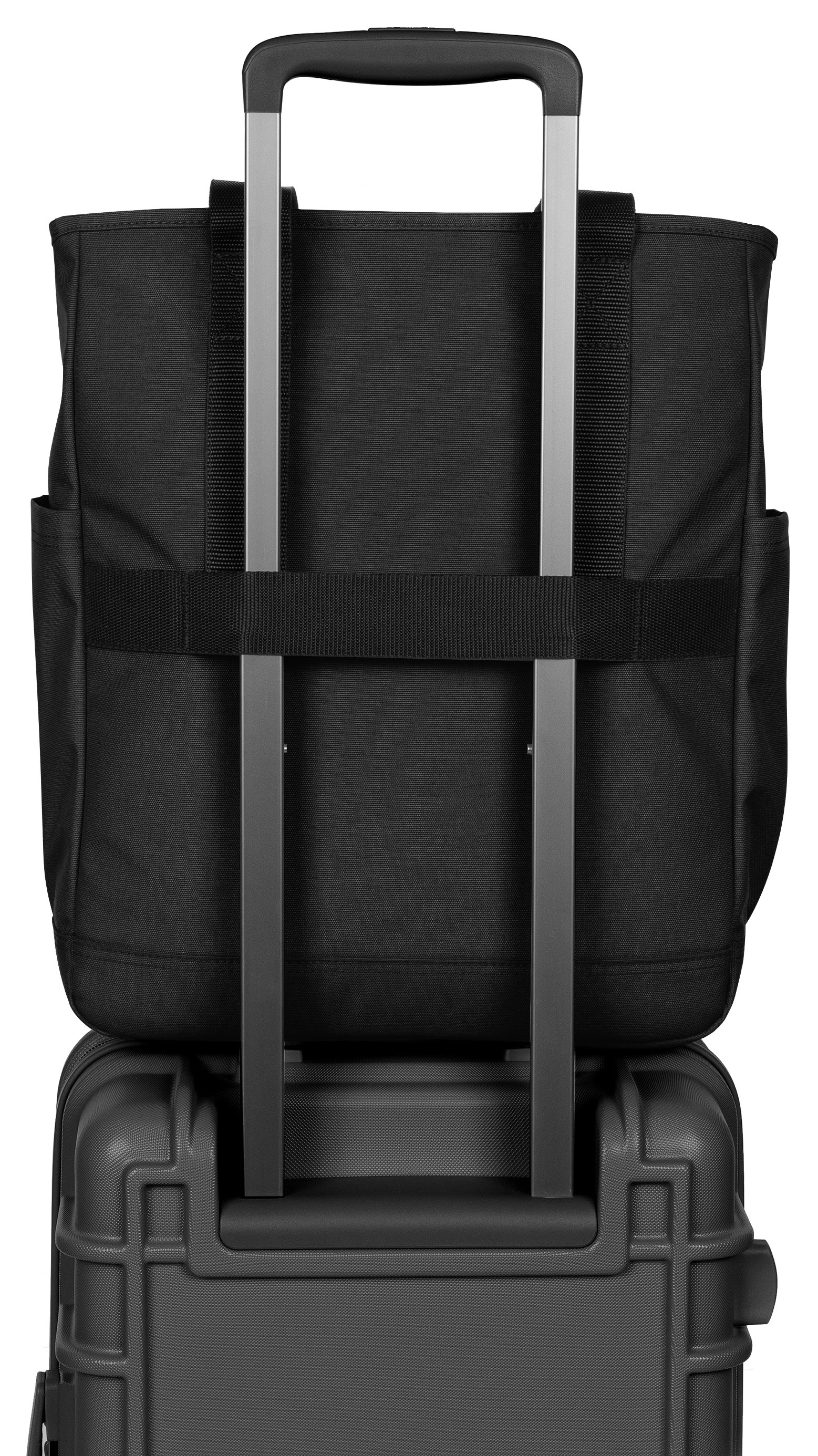 Eastpak Schultertasche »TOTE POCKET« , Tote Bag, Shopper mit Trolleyriemen zur Befestigung am Reißegepäck