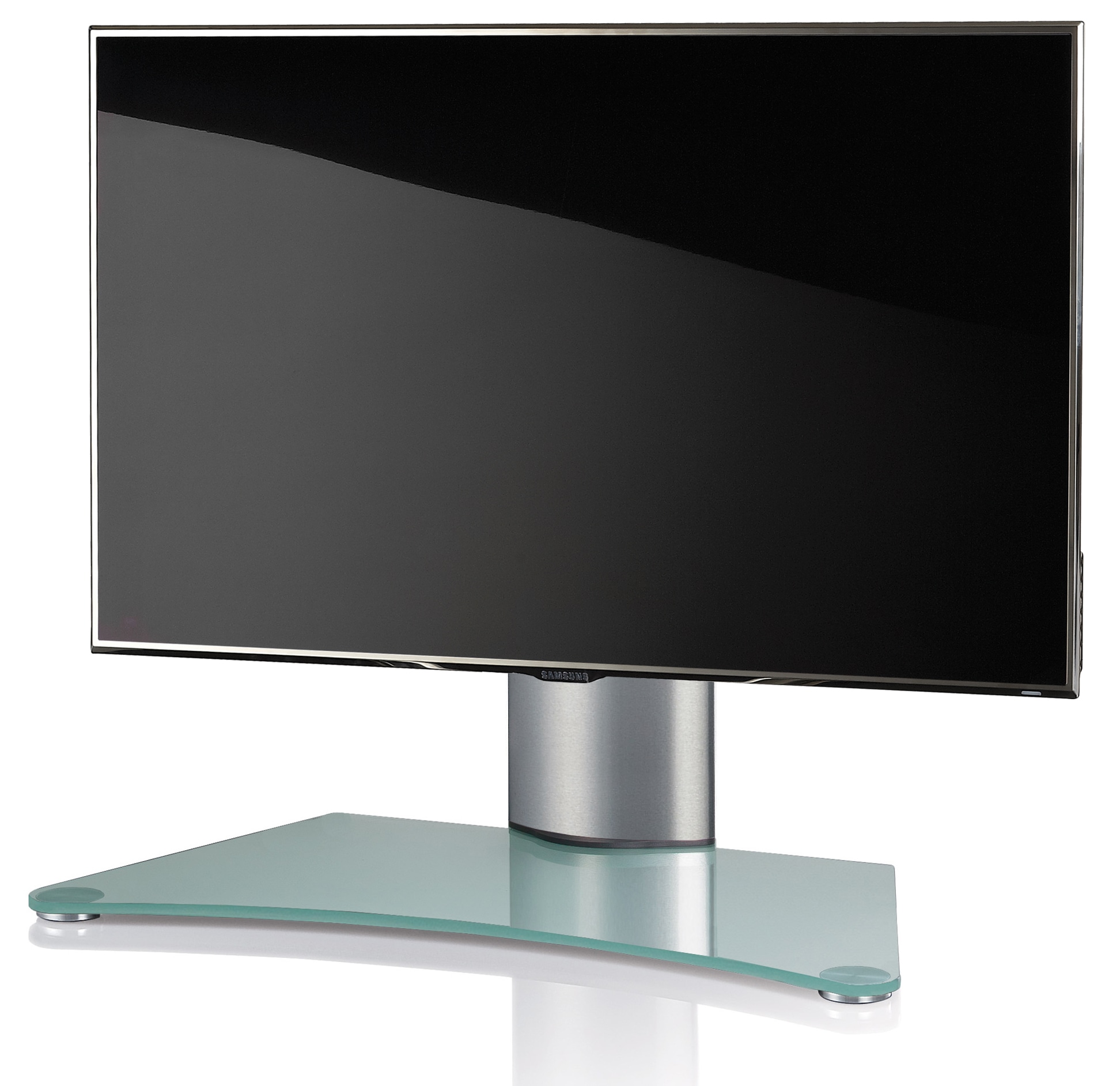VCM Wohnzimmertisch »TV Standfuß Aufsatz Erhöhung Alu Glas Windoxa Mini«