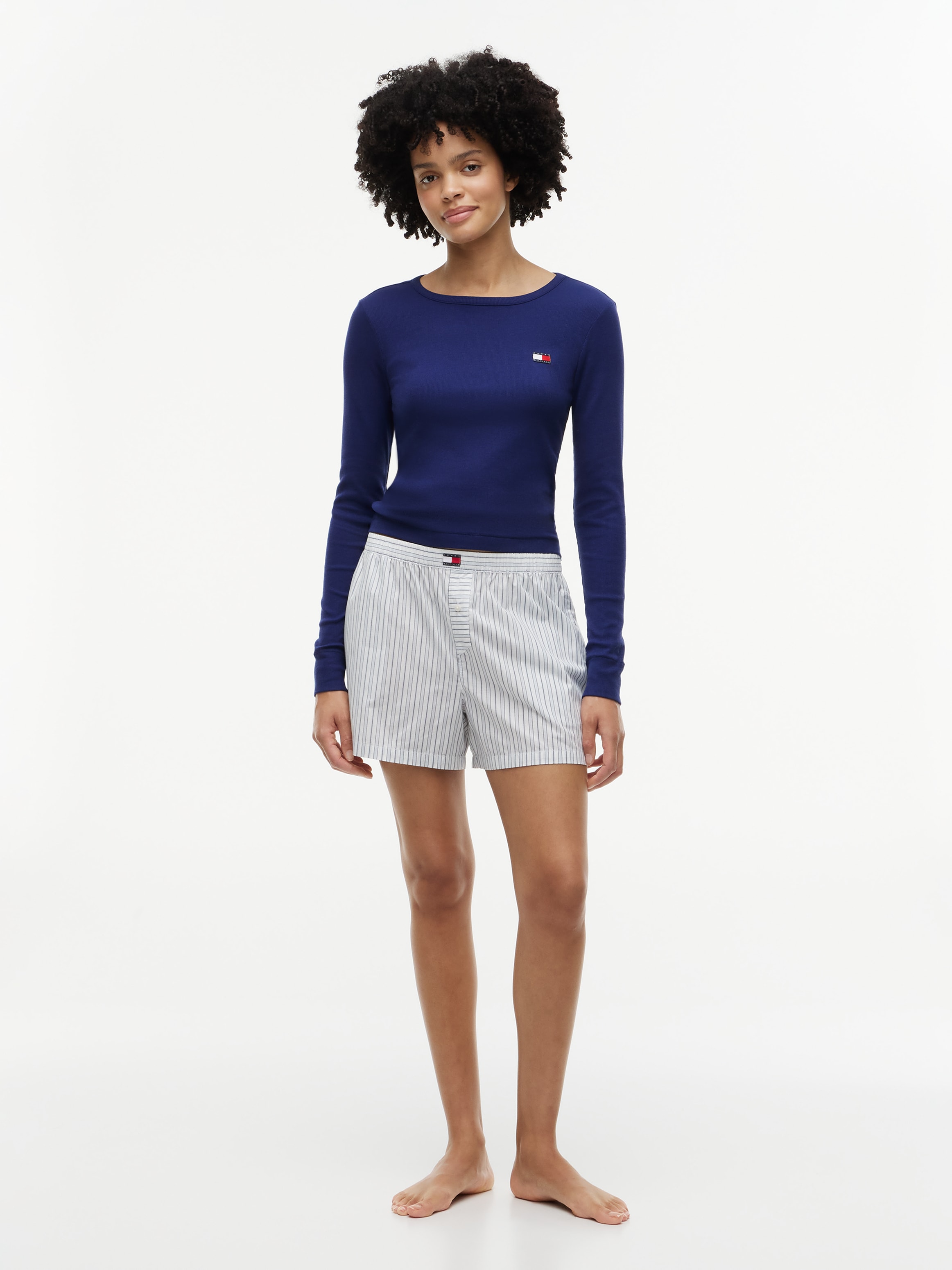 Tommy Hilfiger Underwear Langarmshirt »LS RIB T-SHIRT« in Rippstruktur, Rundhals