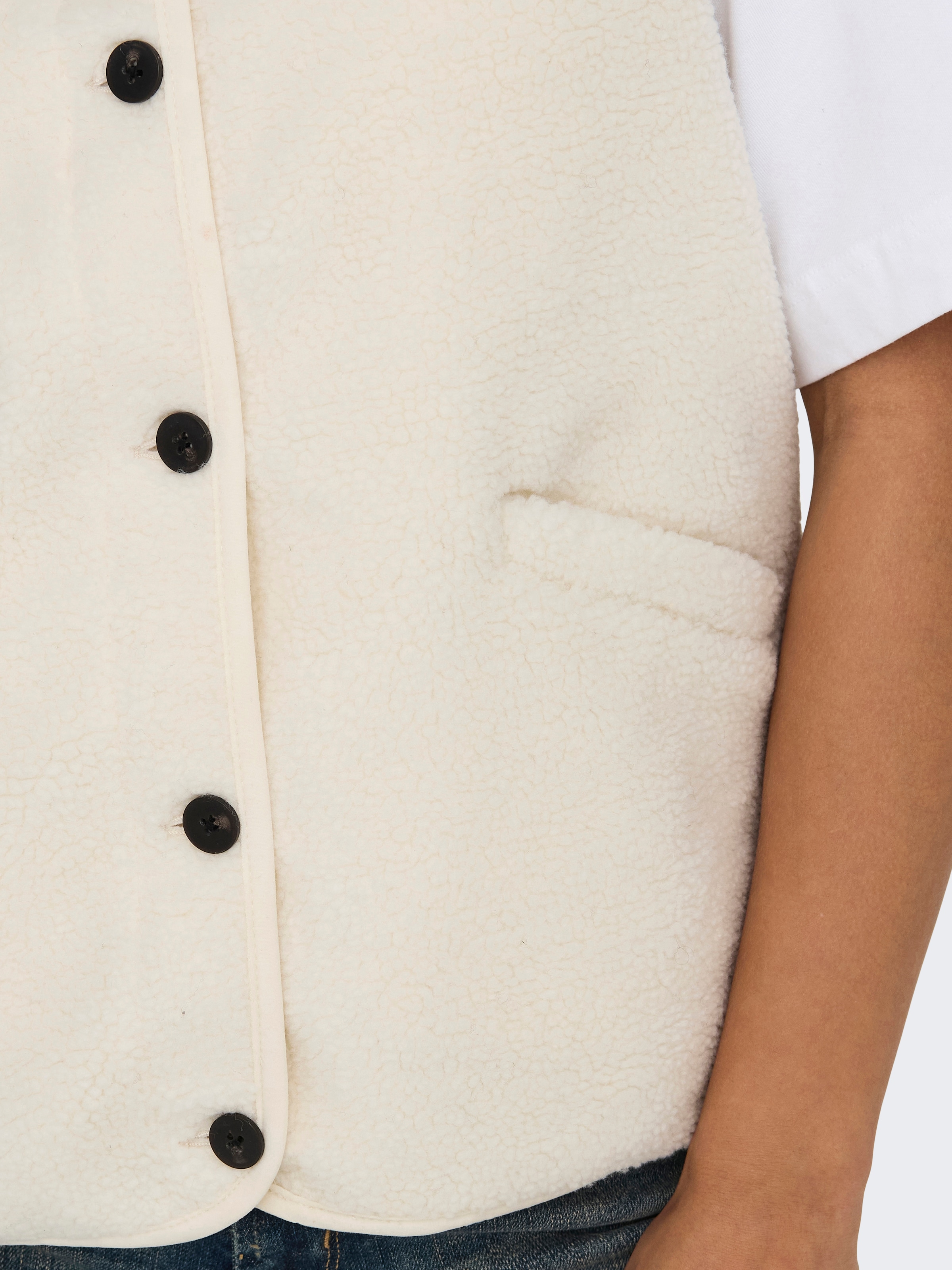 ONLY »ONLBABY LIFE TEDDY VEST PNT CS« Kunstfaser