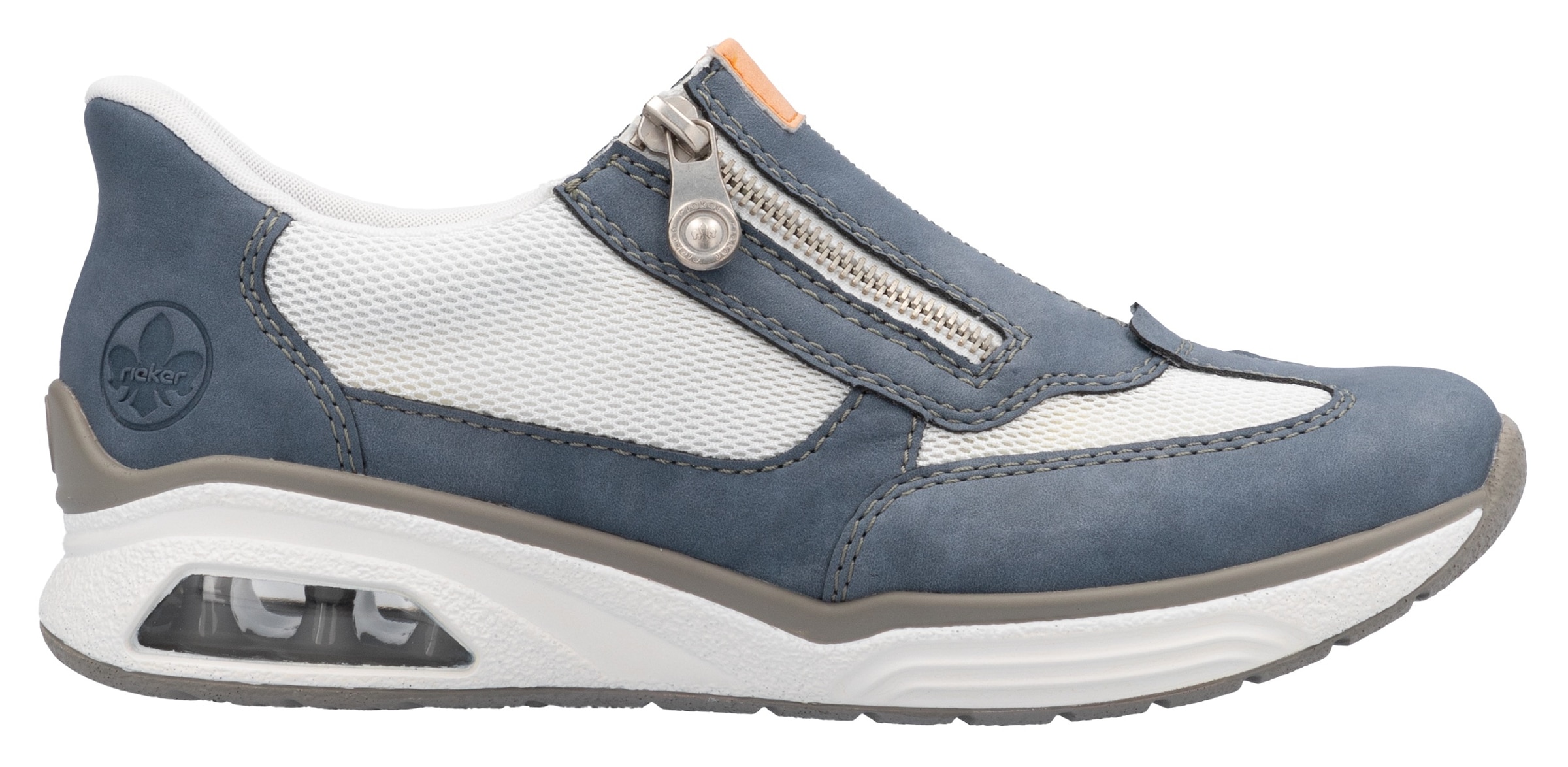 Rieker Slip-On Sneaker »Ready2GO«, Slipper, Halbschuh, Freizeitschuh mit seitlichem Reißverschluss