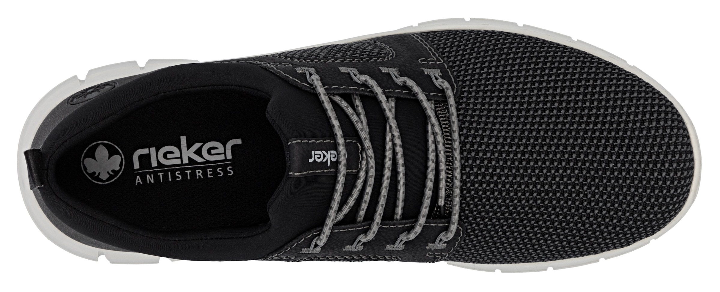 Rieker Slip-On Sneaker, Schlupfschuh, Halbschuh, Freizeitschuh mit Gummizug, zum Schlupfen
