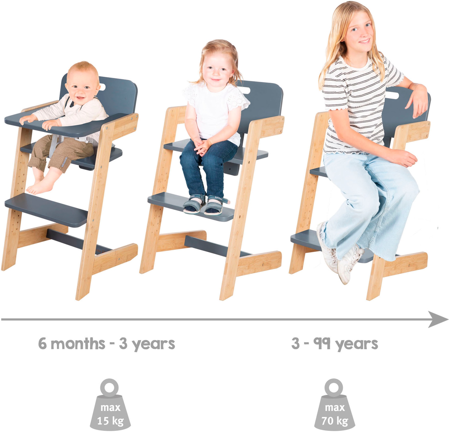 roba® Hochstuhl »Lernturm Nature Up« ()