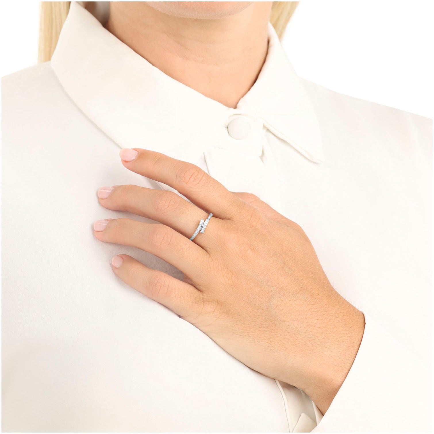Amor Fingerring »2036934/-35/-36/-37/-7402«, mit Zirkonia (synth.)