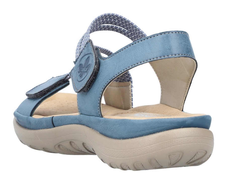 Rieker Riemchensandale, Sommerschuh, Sandalette, Keilabsatz, mit Gummizügen