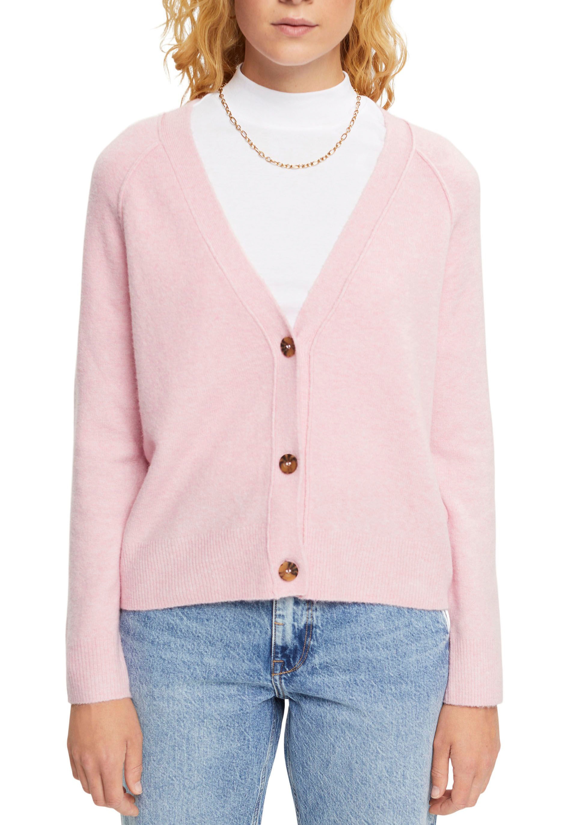 Esprit Strickjacke, mit sichtbaren Nahtkanten kaufen