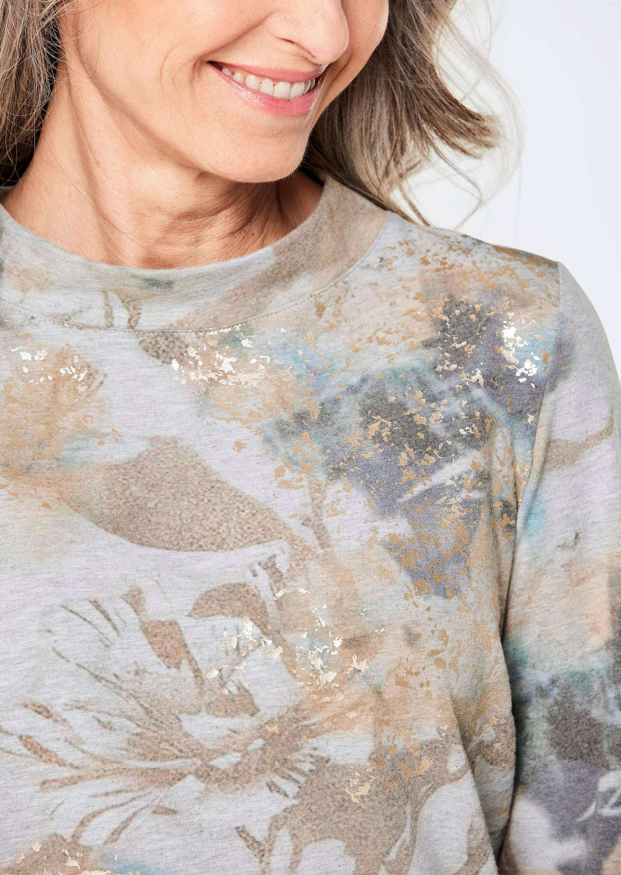 GOLDNER Kurzarmshirt »Kurzgröße Sweatshirt«