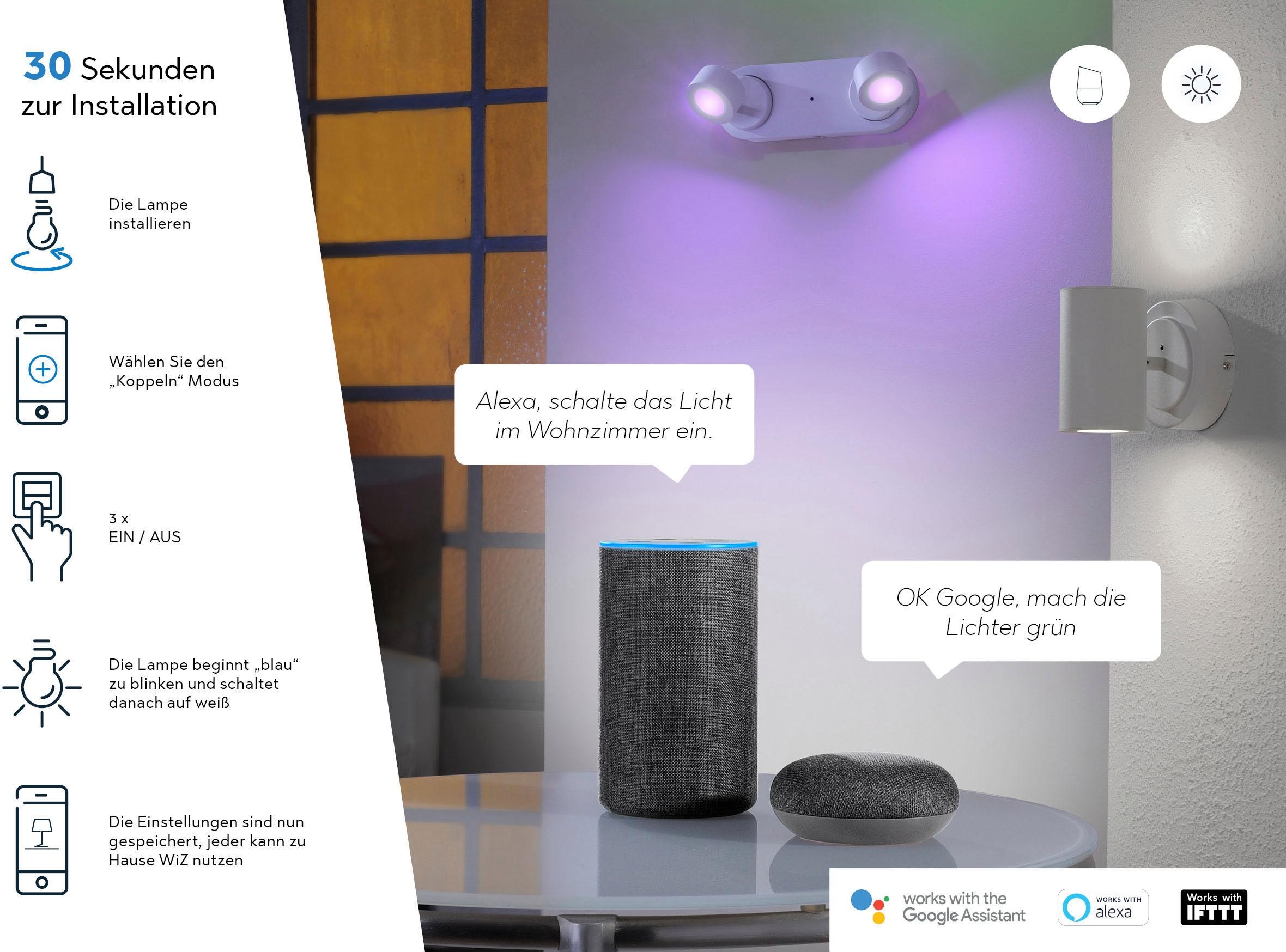 Lösung Home 1 »NALIDA«, XXL moderne | Mit flammig-flammig, eine LED mit 3 Garantie WiZ- Deckenleuchte für Leuchten TRIO kaufen Technologie online Jahren Smart