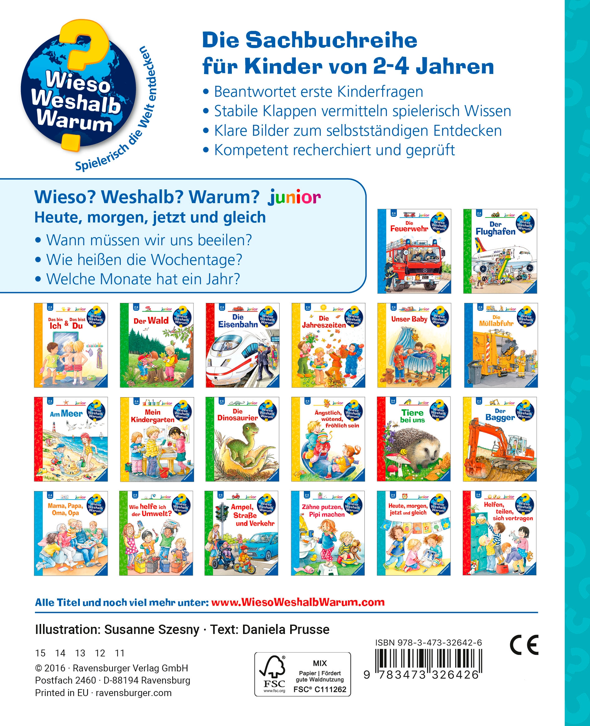 Ravensburger Buch »Wieso? Weshalb? Warum? junior Band 56: Heute, morgen, jetzt und gleich«