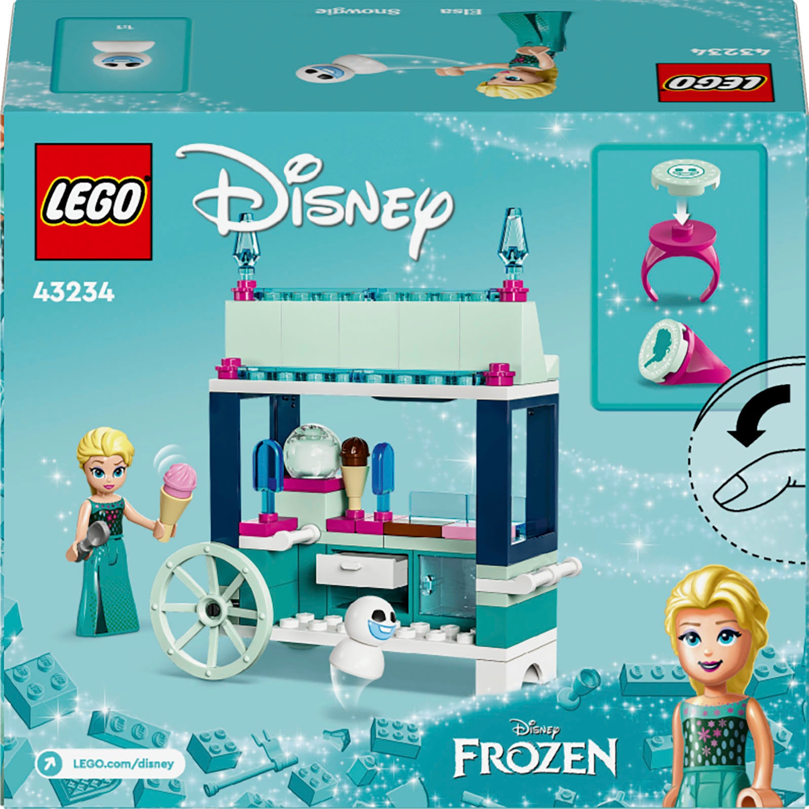 LEGO® Konstruktionsspielsteine »Elsas Eisstand (43234), LEGO Disney Princess«, (82 St.), Made in Europe