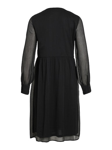 Vila Chiffonkleid »VIFALIA V-NECK L/S DRESS/SU - NOOS«