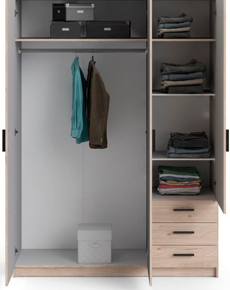 INOSIGN Kleiderschrank »Sprint Drehtürenschrank, Aufbewahrung Kasten Schrank Stauraum«, Breite 98,5/147 oder 195,5 cm, je mit Einlegeböden und Kleiderstange