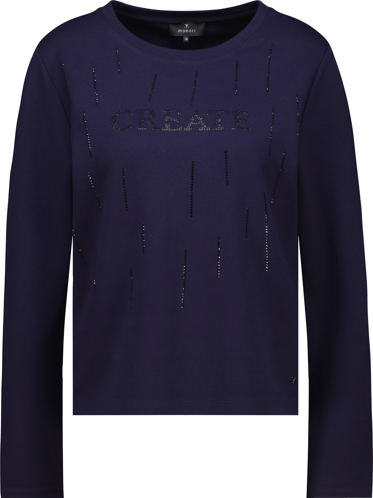 Monari Langarmshirt Regular fit mit Rundhalsausschnitt