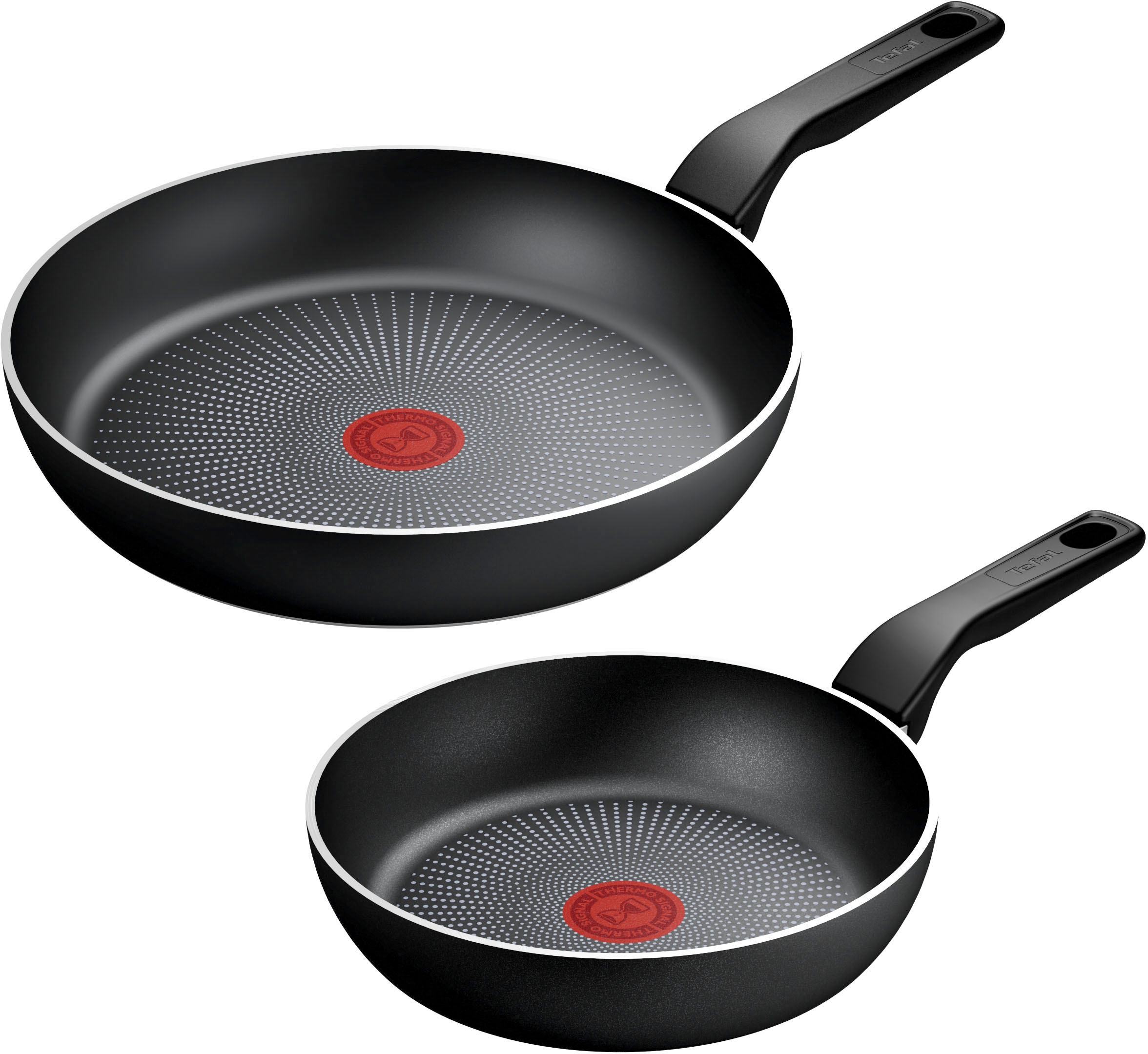 Tefal Pfannen-Set »Recycled On, Induktion, Ø 24/28 cm«, Aluminium, (Set, 2 tlg., je 1 Pfanne Ø 24/28 cm), aus 100% recyceltem Aluminium, Antihaftversiegelung, Thermo-Signal