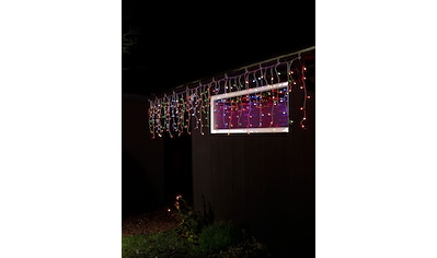 LED-Lichtervorhang »Weihnachtsdeko aussen«, 200 St.-flammig