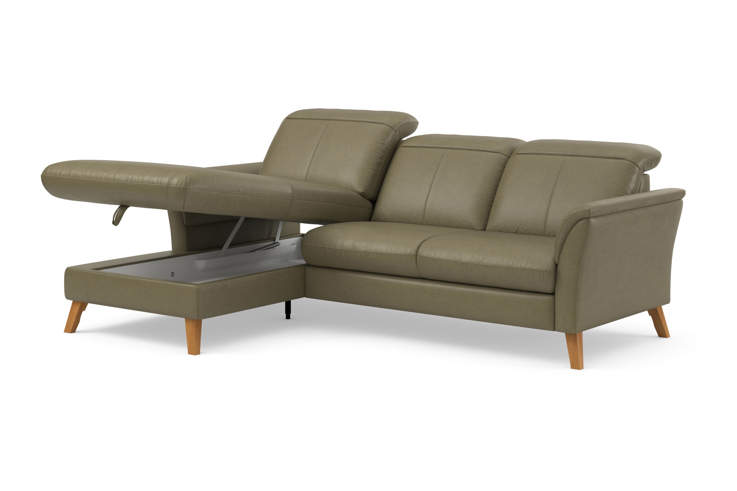 sit&more Ecksofa »Romero L-Form«, wahlweise mit oder ohne Relax-Funktion, Bettfunktion, Bettkasten