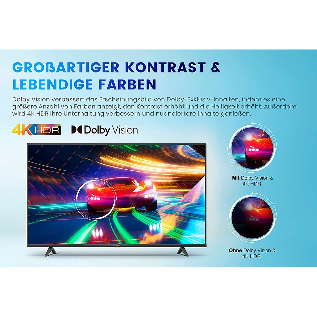 iFFALCON LCD-LED Fernseher »43K610X1«, 109,2 cm/43 Zoll, 4K Ultra HD, Android TV-Smart-TV