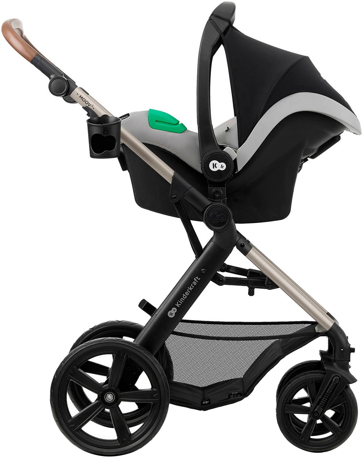 Kinderkraft Kombi-Kinderwagen »MOOV 2 4in1 EVA« 27 kg mit EVA-Rädern