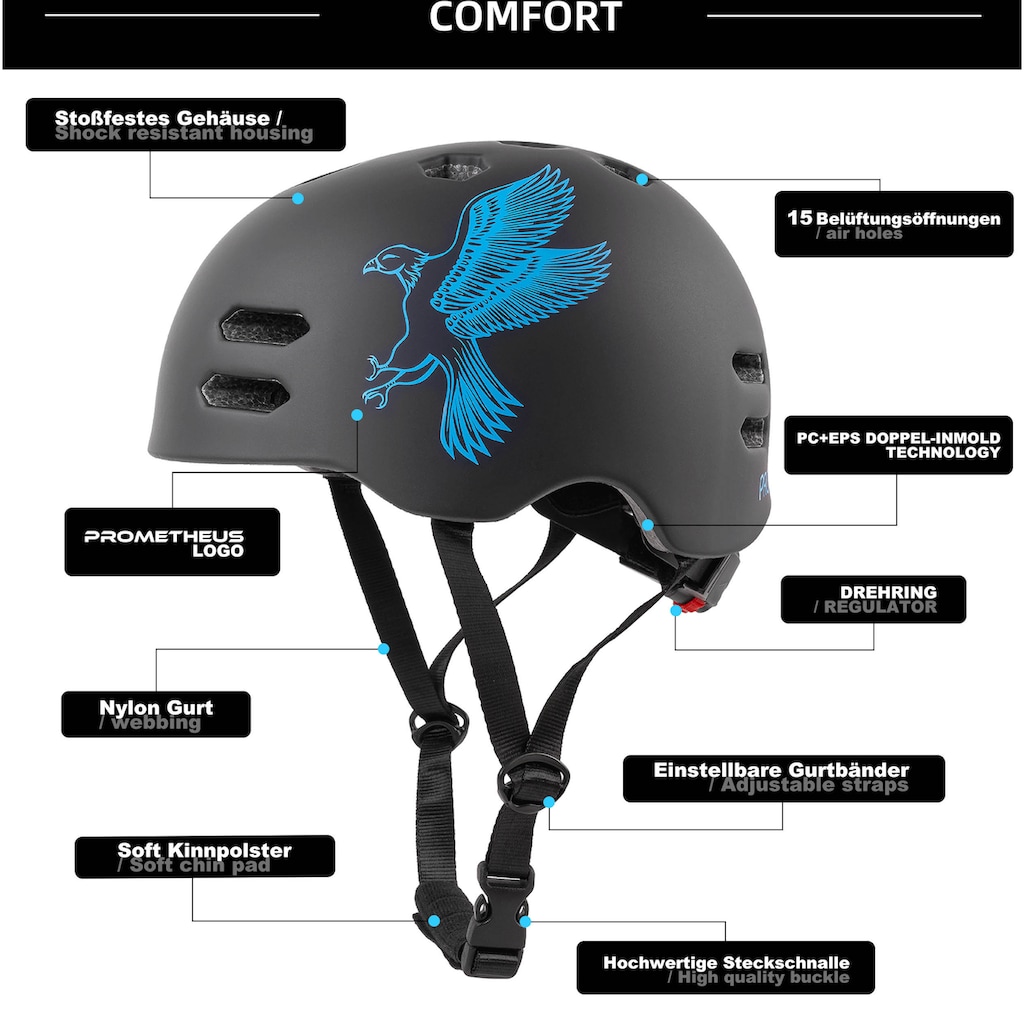 PROMETHEUS BICYCLES Kinderfahrradhelm »Fahrradhelm für Kinder«