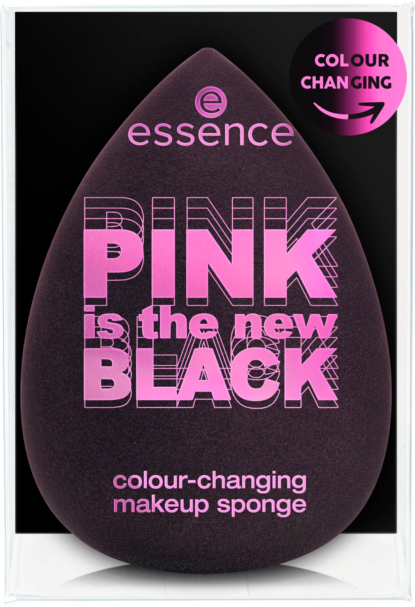 Essence Make-up Schwamm »PINK is the new BLACK colour-changing makeup sponge«, (4er-Set), mit Colour-Changing-Effekt