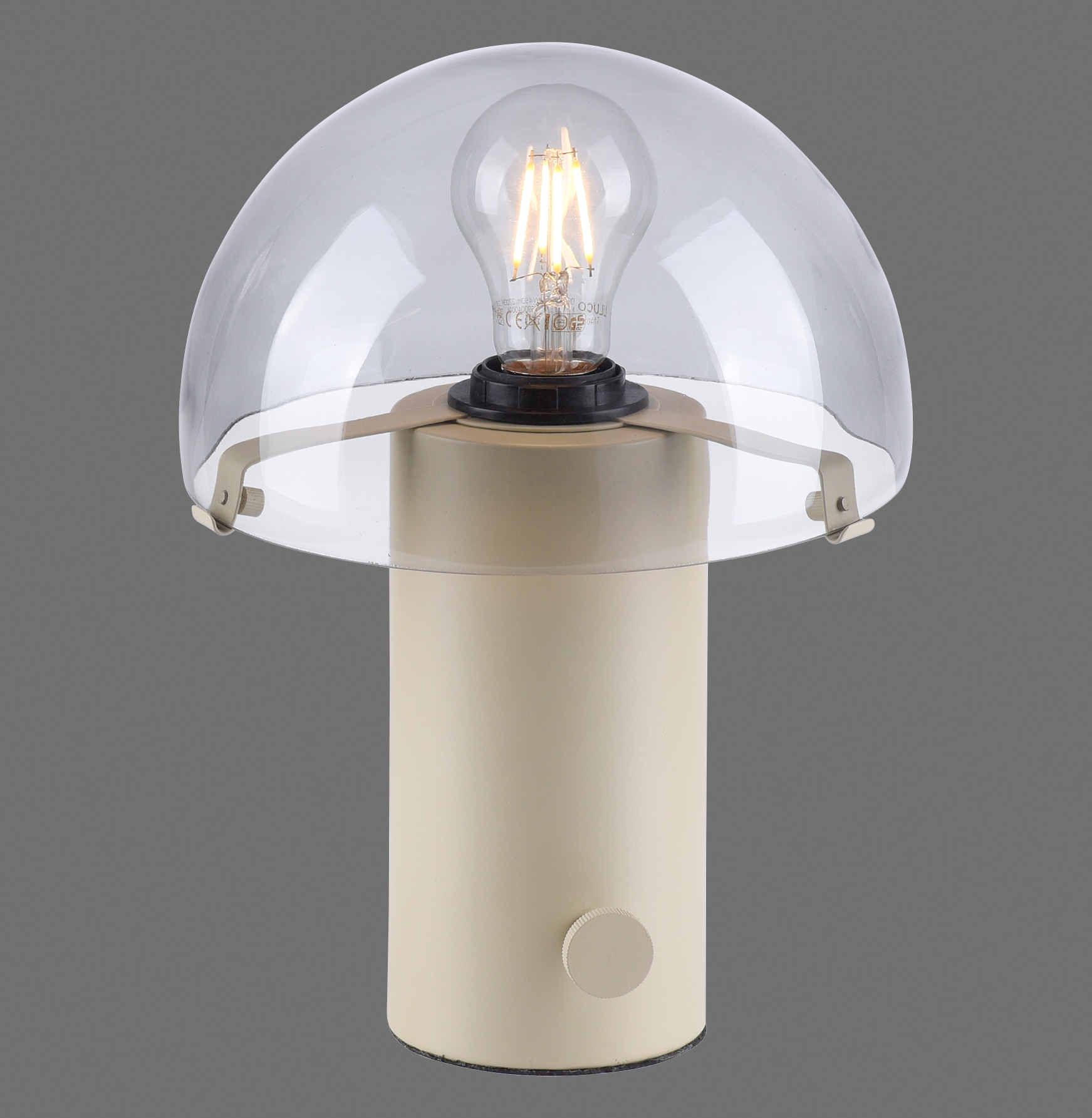 XXL E27, Pilzlampe mit Garantie andas | online Tischleuchte Tischlampe kaufen skandinavisch »Skickja«, Drehschalter, Jahren 3