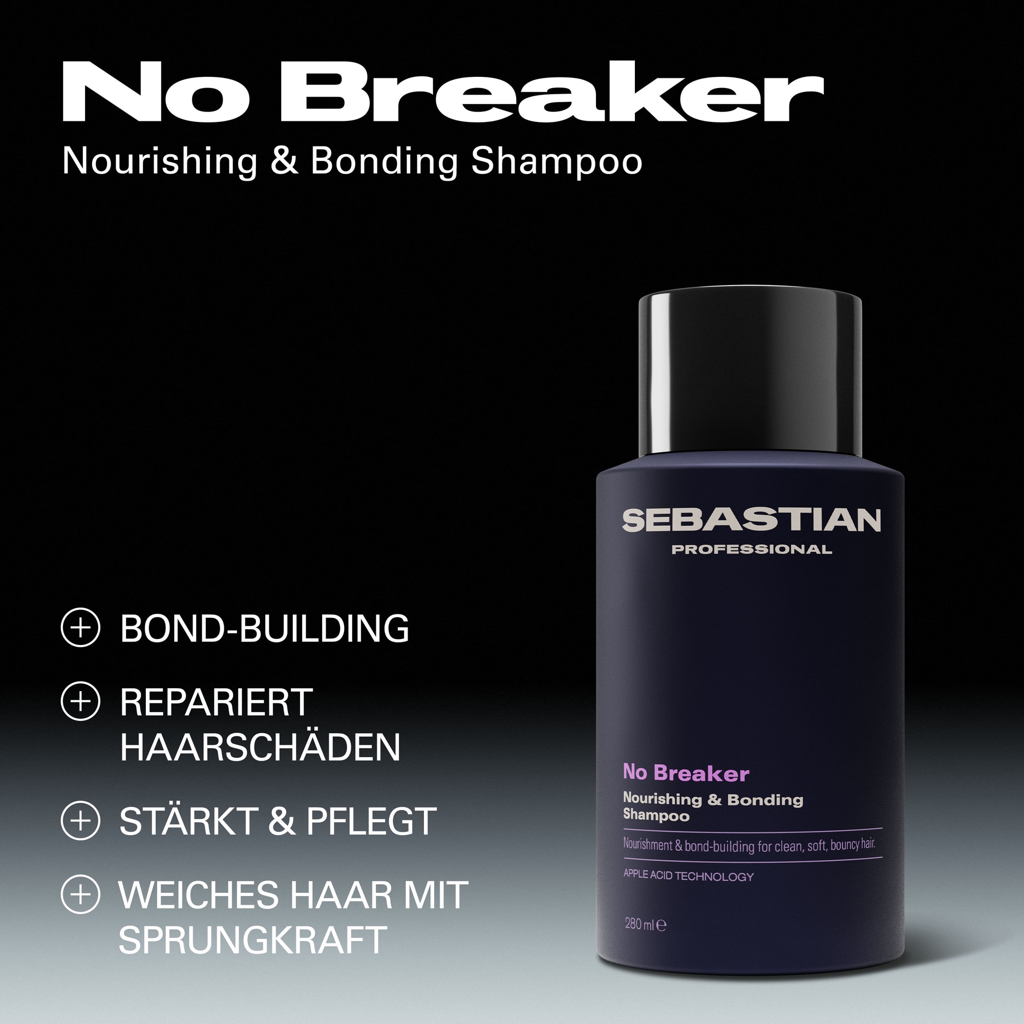 Sebastian Professional Haarshampoo »No Breaker Bonding Shampoo« für geschädigtes, glanzloses, trockenes und widerspenstiges Haar