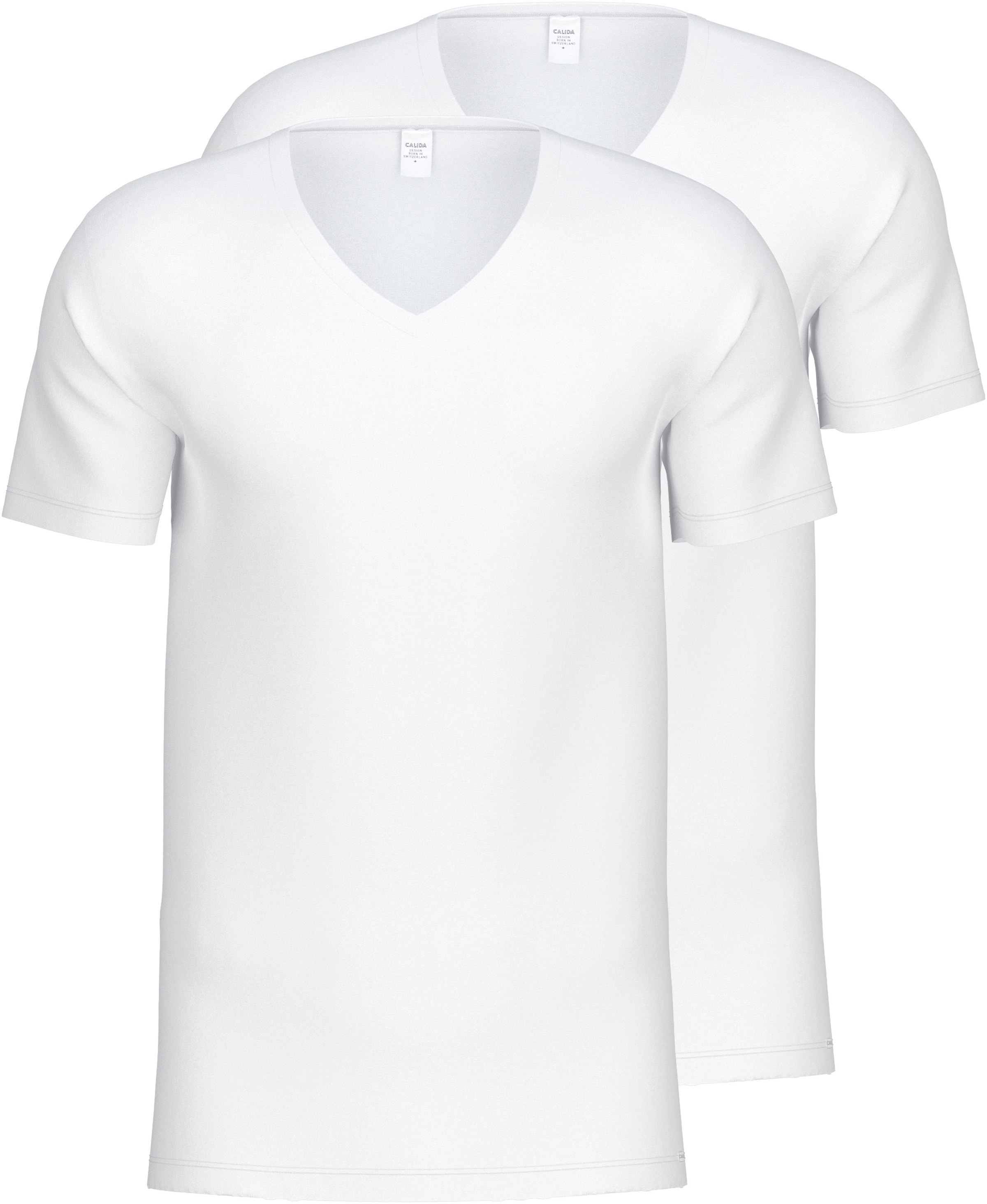 Kurzarmshirt »Natural Benefit«, mit V-Ausschnitt und perfekter Passform