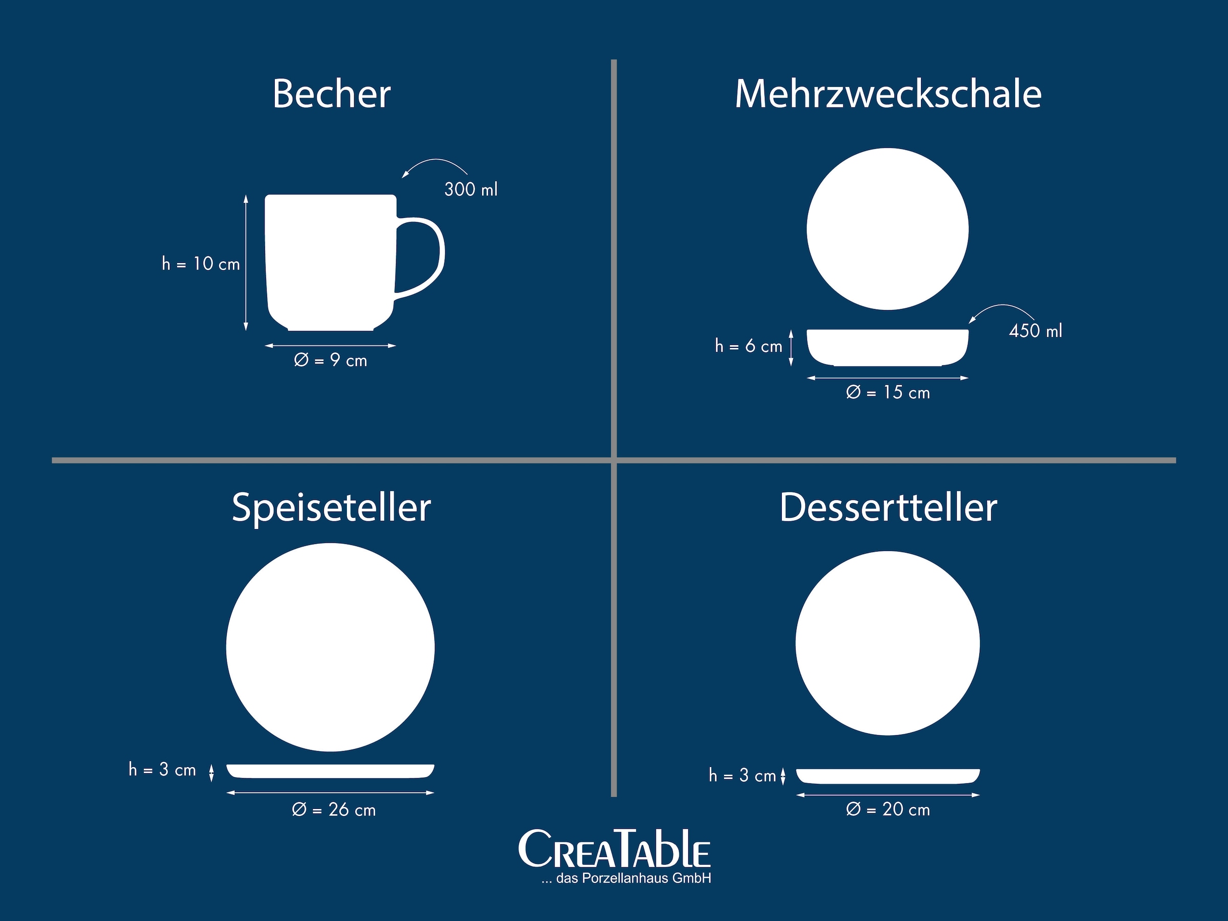 CreaTable Kombiservice »Nordic Festive, Service 16-tlg.« Minimalistisches Design, Dezente goldene Akzente