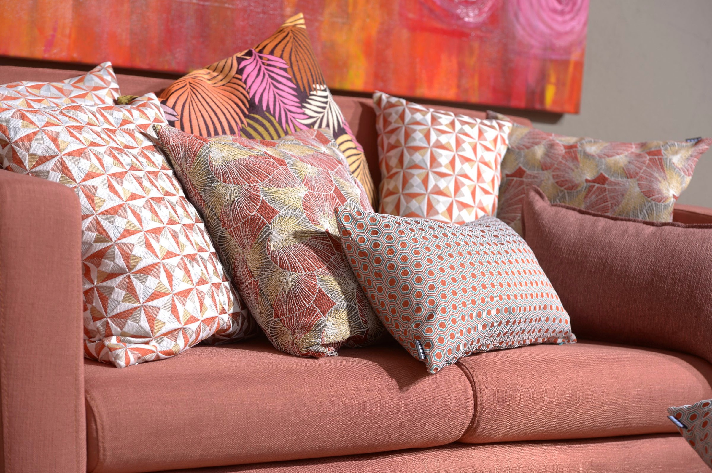 H.O.C.K. Dekokissen »Lotus« mit Lotusblume, Kissenhülle mit Füllung, 1 Stück