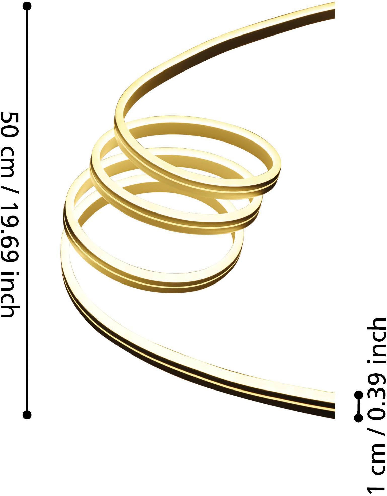 EGLO LED-Streifen »Flatneon-z LED Stripe, ZigBee, LED Streifen, Sprachsteuerung, IP44« 1 Stk.-flammig Leuchtband/-stab - L300 x B1,8 x H0,8 cm - weiß - 21W inkl.