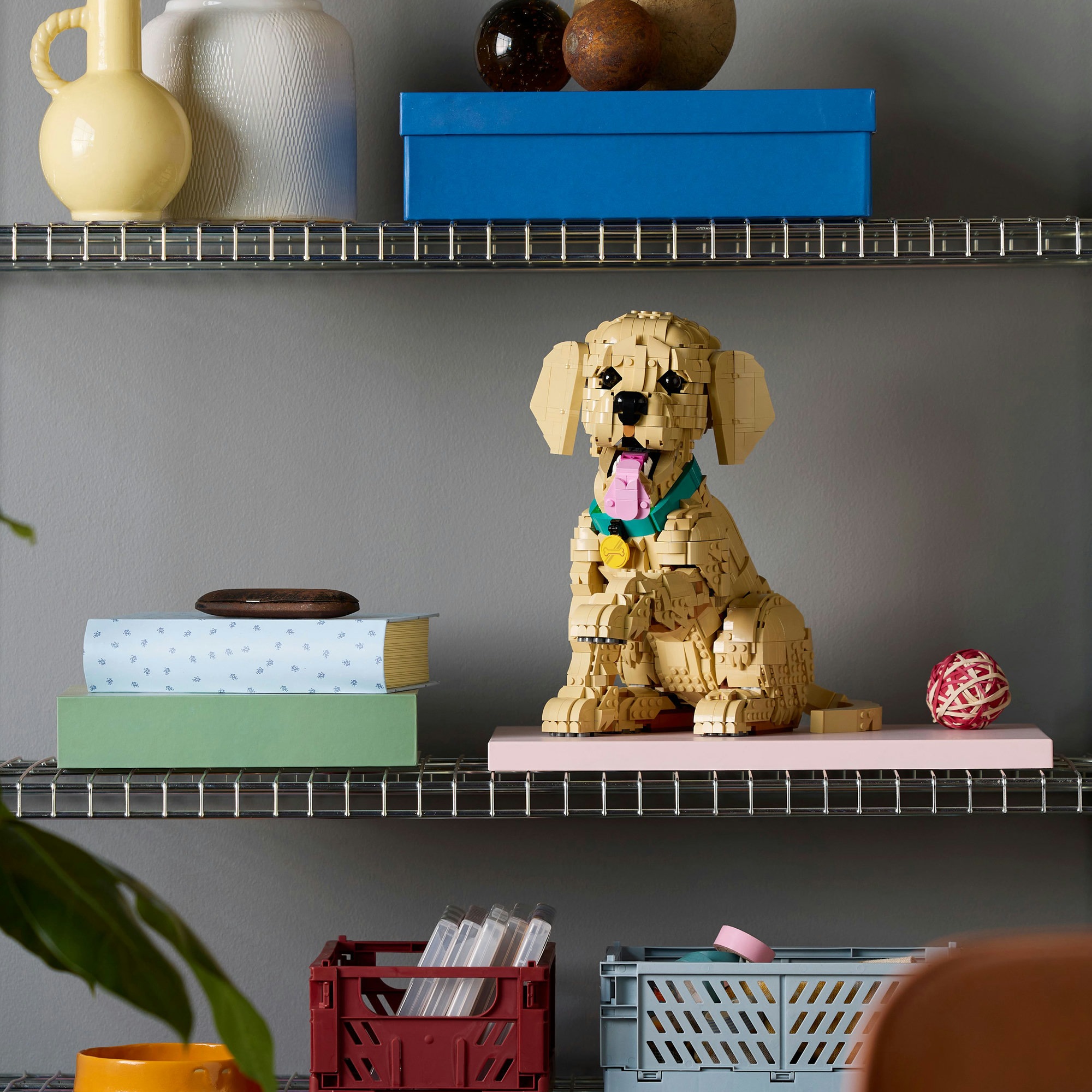 LEGO® Konstruktionsspielsteine »Golden Retriever Welpe (11384), LEGO Icons«