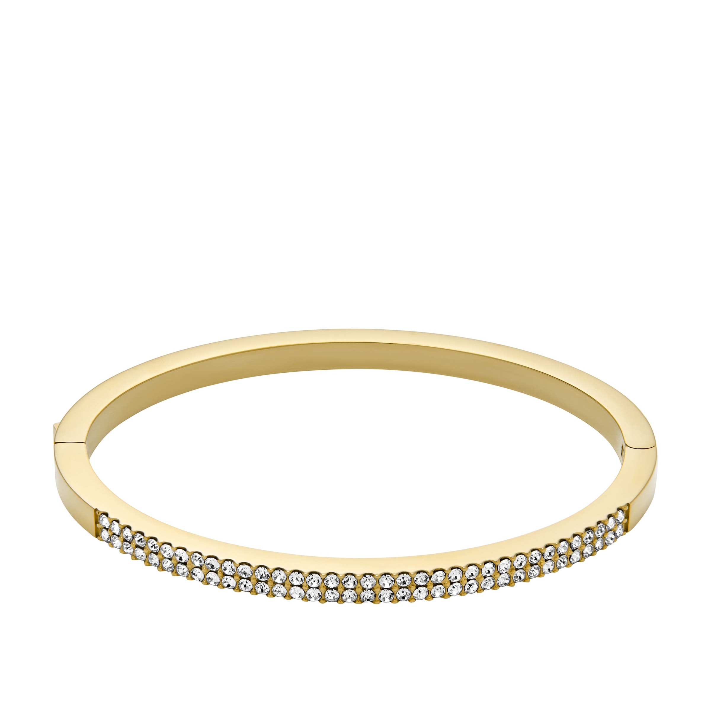 Fossil Armreif »Schmuck Geschenk Edelstahl ELLIS« mit Glasstein