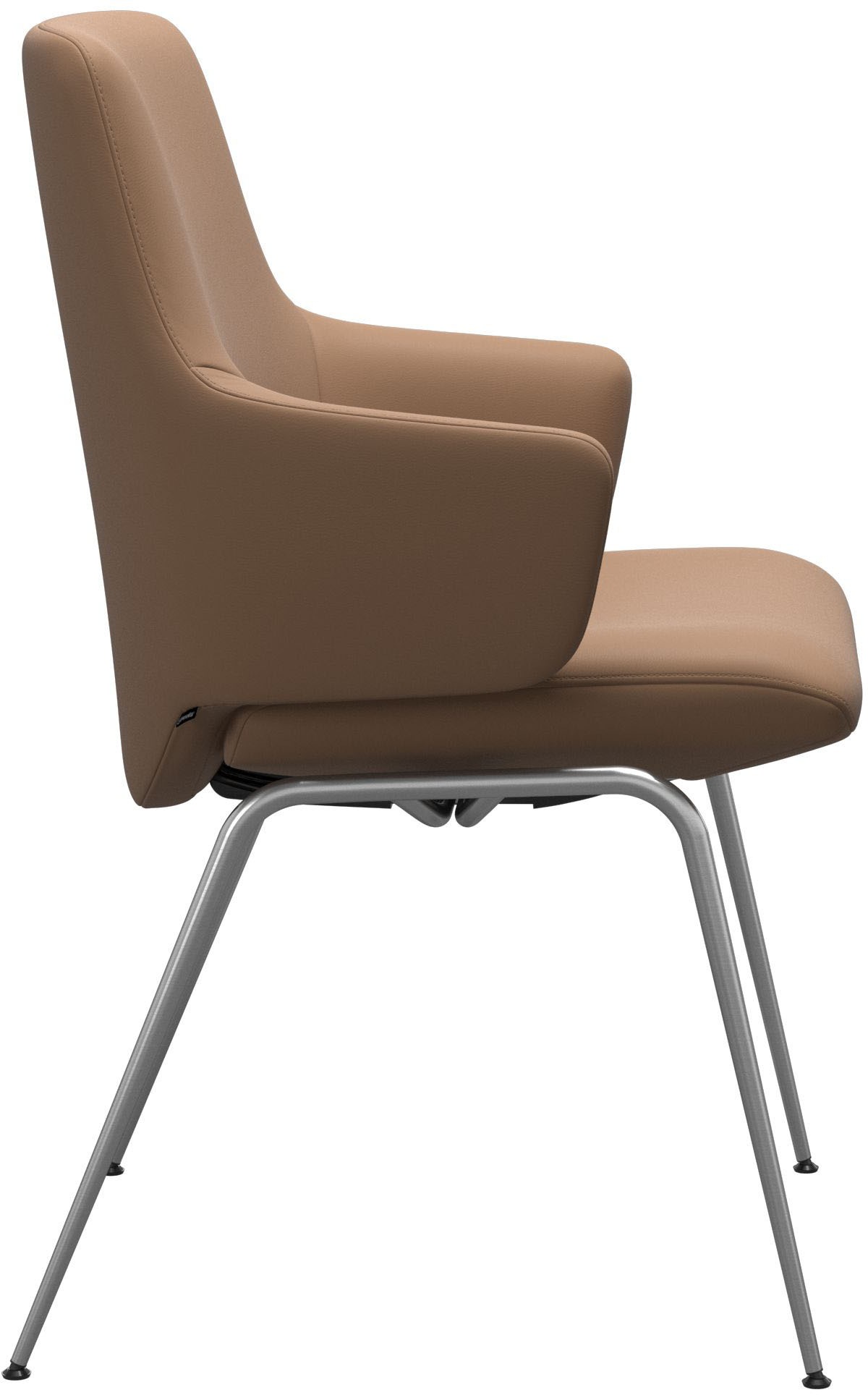 Stressless® Polsterstuhl »Laurel«, Leder BATICK, Low Back mit Armlehne, Größe L, mit Beinen aus Stahl in Chrom matt