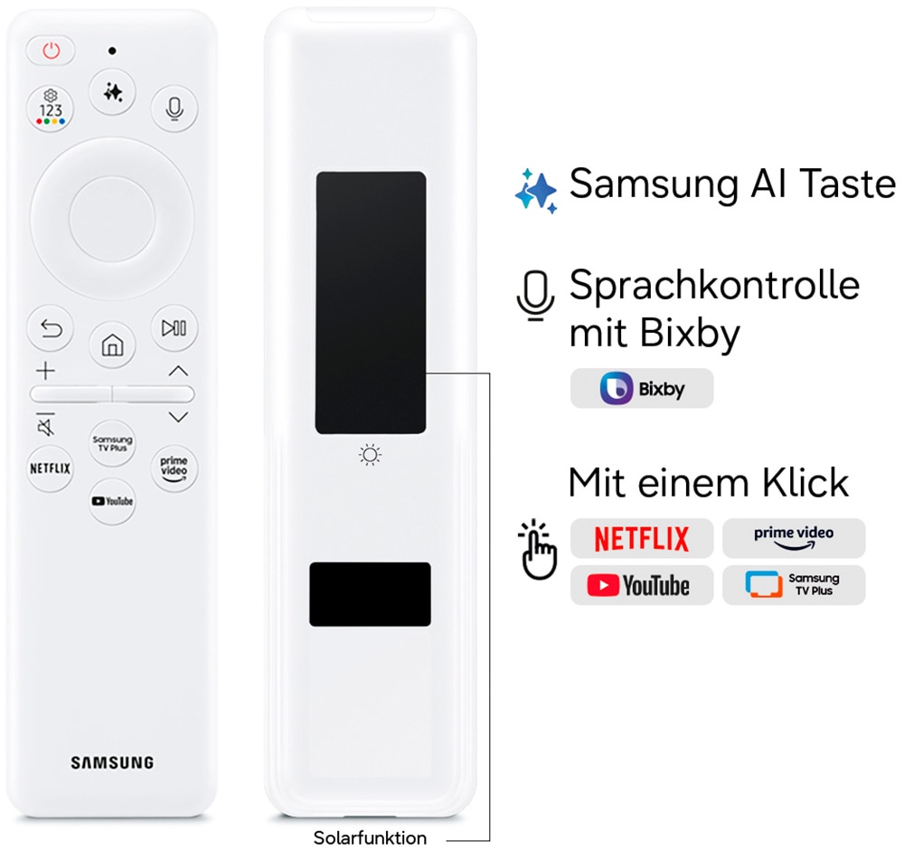 Samsung QLED-Fernseher »GQ65LS03HAU« 163 cm/65 ″ Smart-TV The Frame, Art Mode Kunstwerke, Antireflexion, Rahmen austauschbar