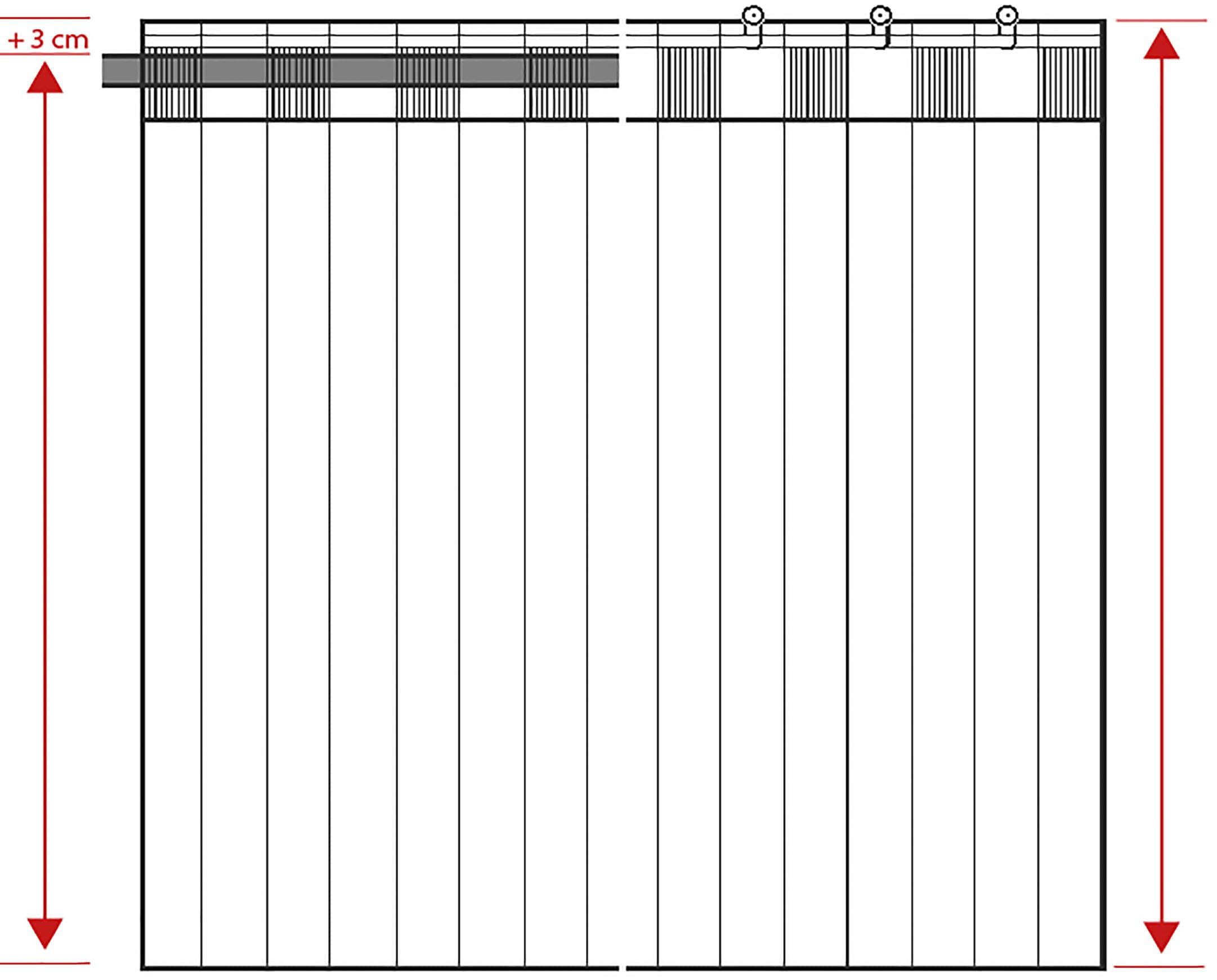 Neutex Schlaufen Vorhang mit you! for Schal St.), (1 verdeckten »Delia«,