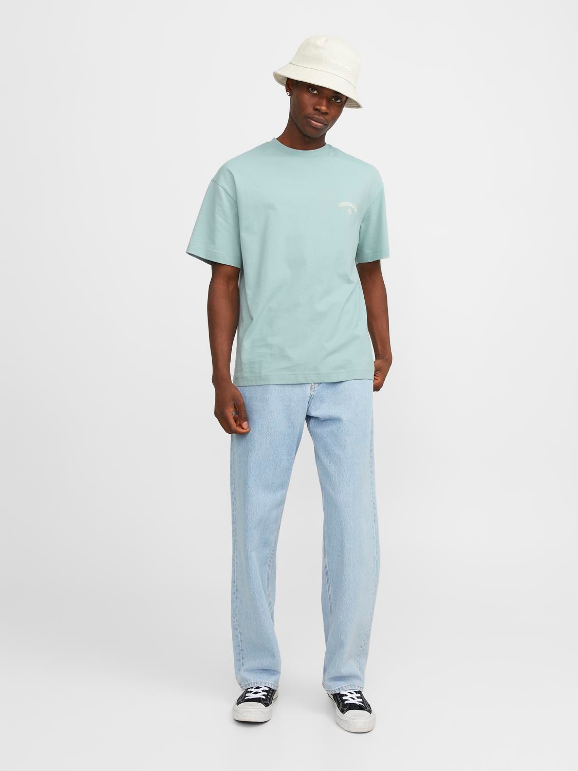 Jack & Jones Oversize-Shirt »JORSANTORINI BACK TEE SS CREW NECK SN«