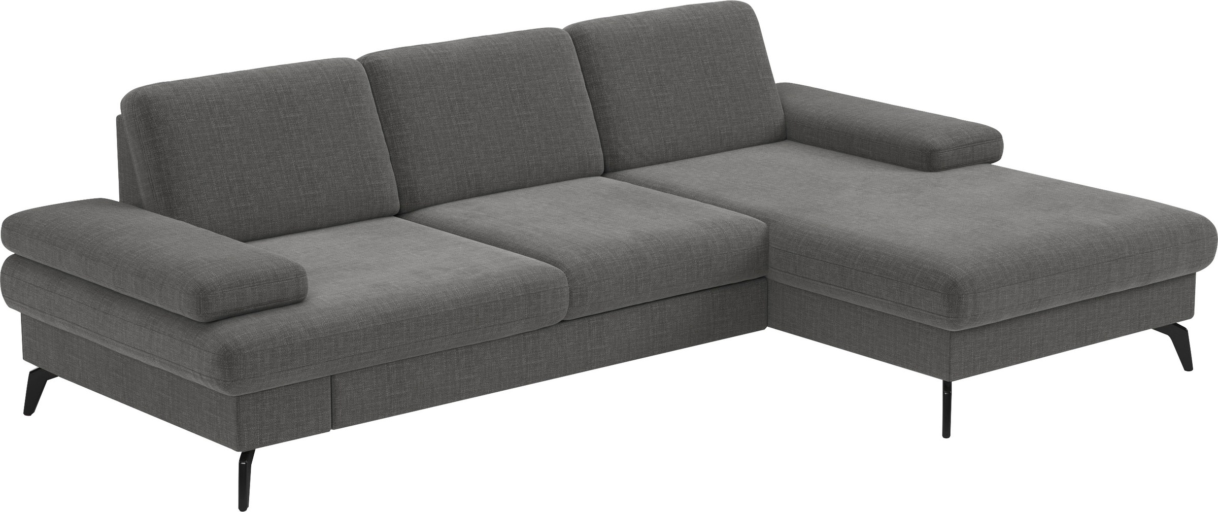 sit&more Ecksofa »Morris L-Form, inkl. Sitztiefenverstellung«, wahlweise mit Armteilverstellung, Bettfunktion & Bettkasten