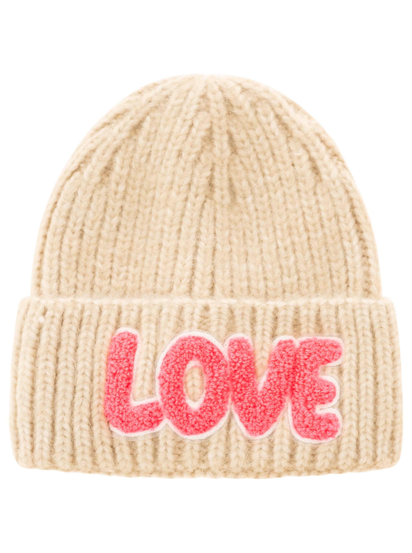 Zwillingsherz Beanie »"Love Label"« mit LOVE-Schriftzug und Wollanteil